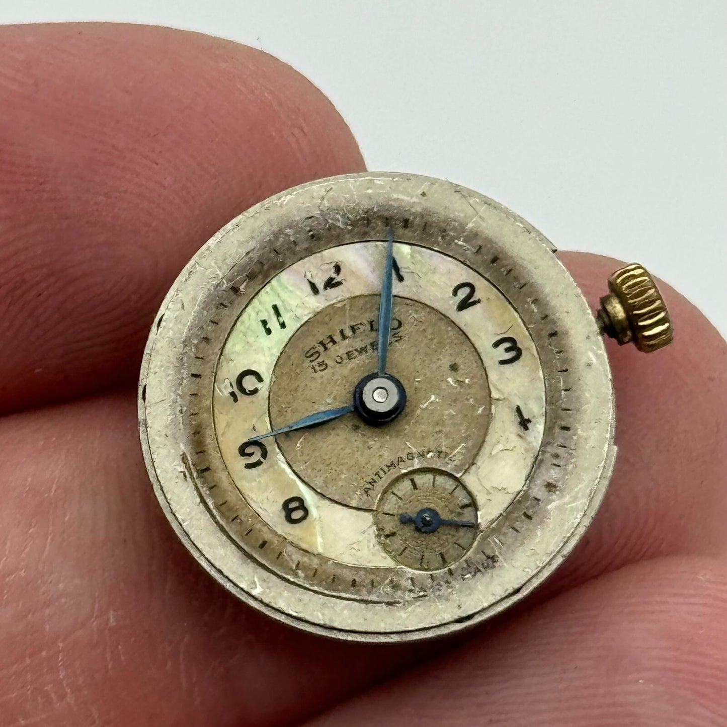 19.7mm Shield Peseux P 220 Manual Wind Swiss Made 15 Jewels Watch Movement PARTS