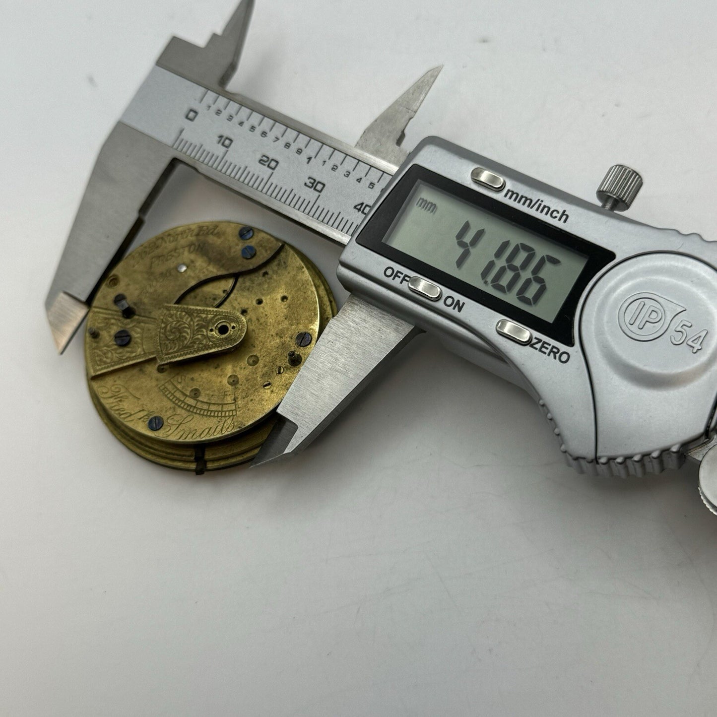 46.7mm Fred Smails North Road Preston Antique Pocket Watch Movement FOR PARTS