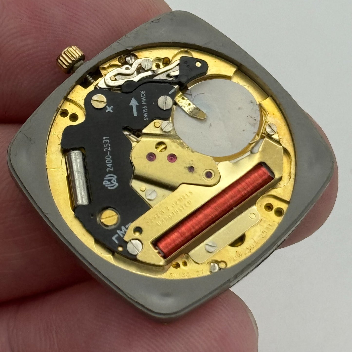 26.1mm Men’s Marvin PUW 2501 - 2531 Quartz Watch Movement Vintage PARTS SPARES