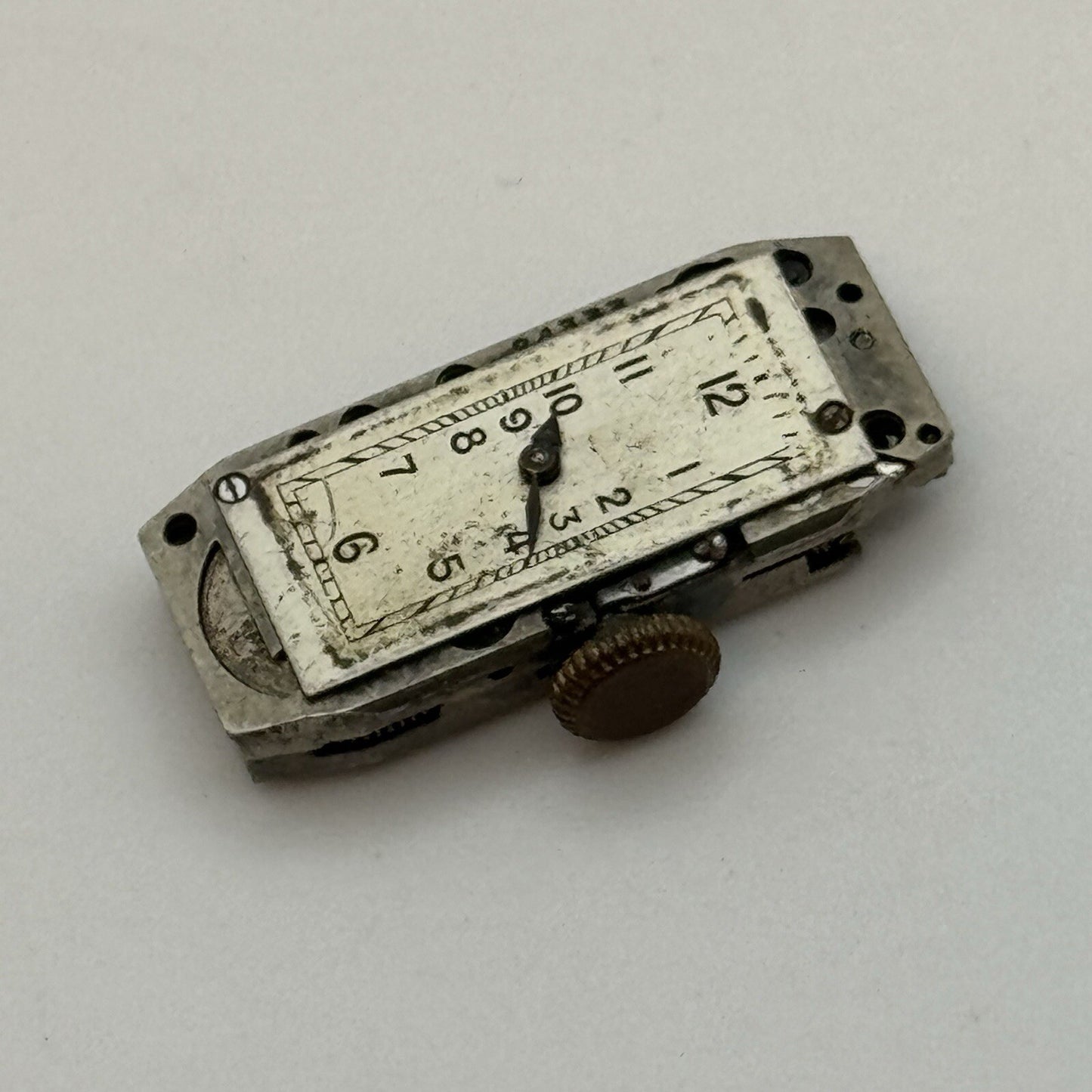 10mm Ladies Cyma Ref 354 Tank Wristwatch Movement Balance Intact Parts Repair