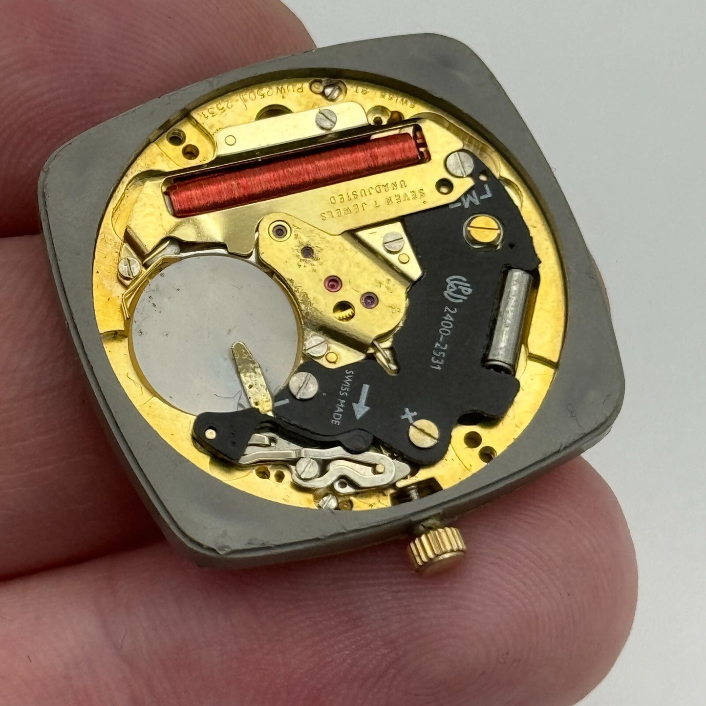 26.1mm Men’s Marvin PUW 2501 - 2531 Quartz Watch Movement Vintage PARTS SPARES