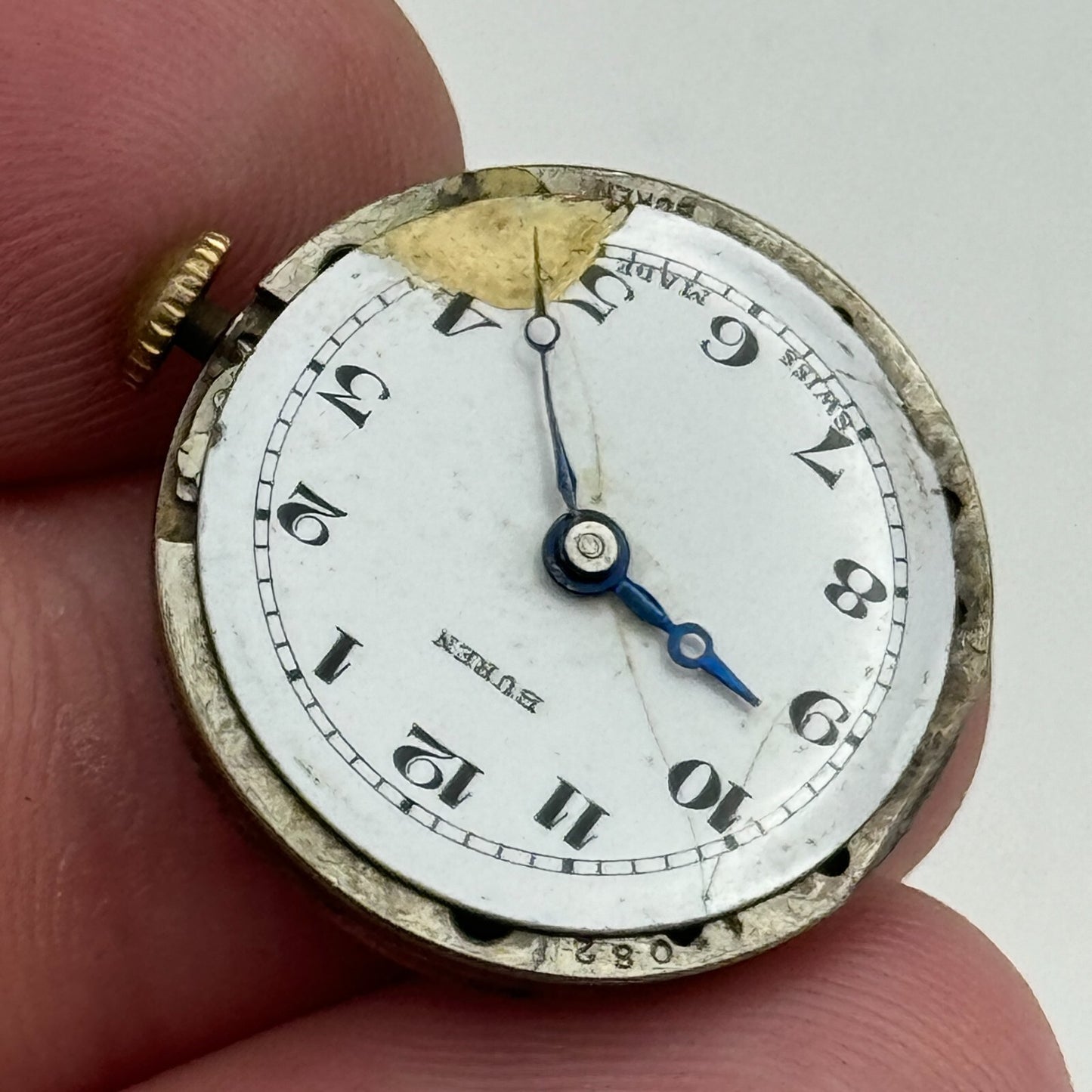 22mm Buren Grand Prix 0828 Trench Watch Movement Manual Wind Swiss PARTS SPARES