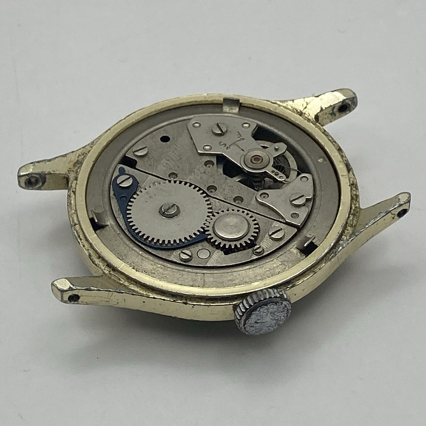 33mm Gents Vintage Ingersoll 5 Jewels Shock Proof Wristwatch NON WORKING Spares