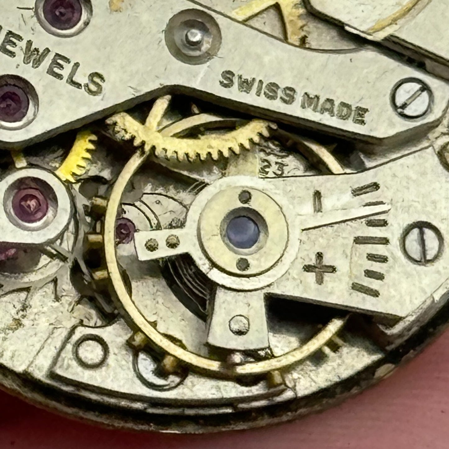 23.5mm Avia AS 1123 1124 Manual Wind 15 Jewels Swiss Watch Movement PARTS SPARES