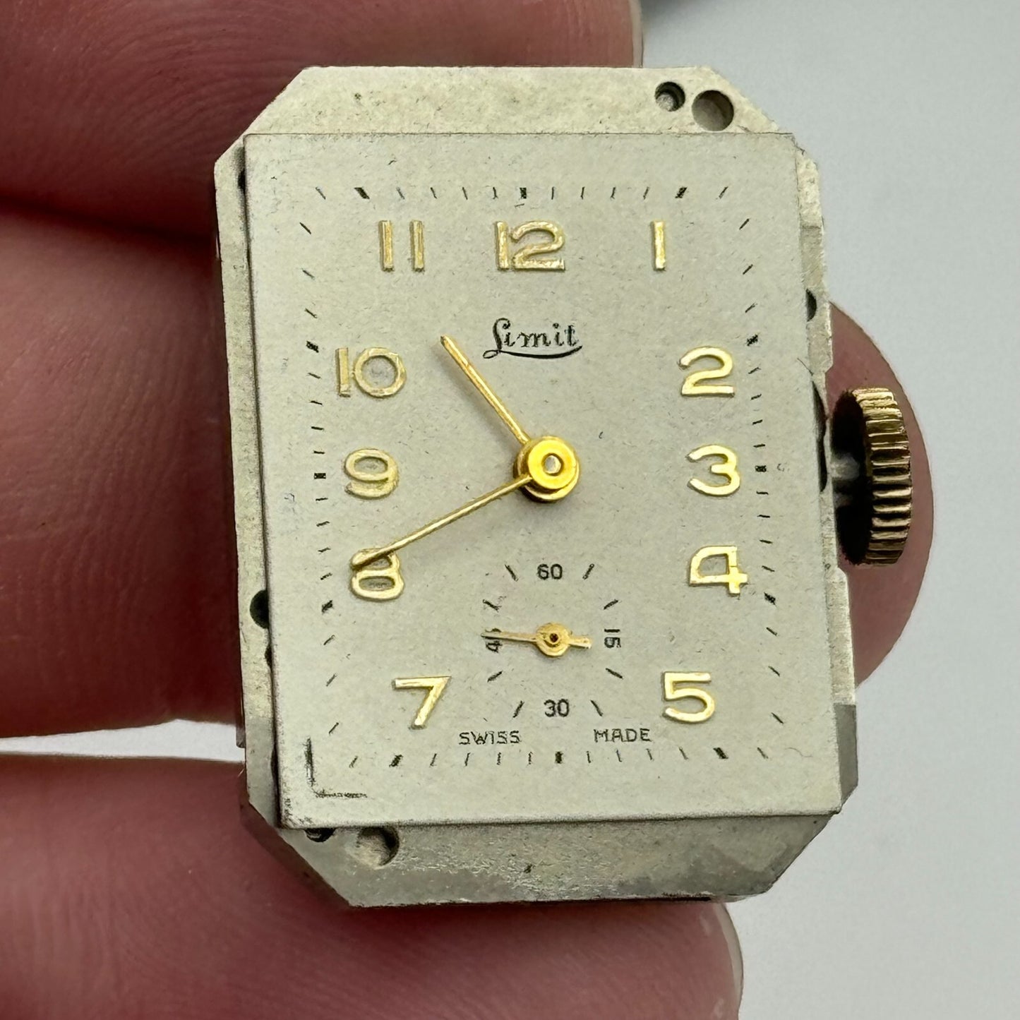 20.6mm Running Limit Revue 54 High Grade Tank Watch Movement Manual Wind PARTS