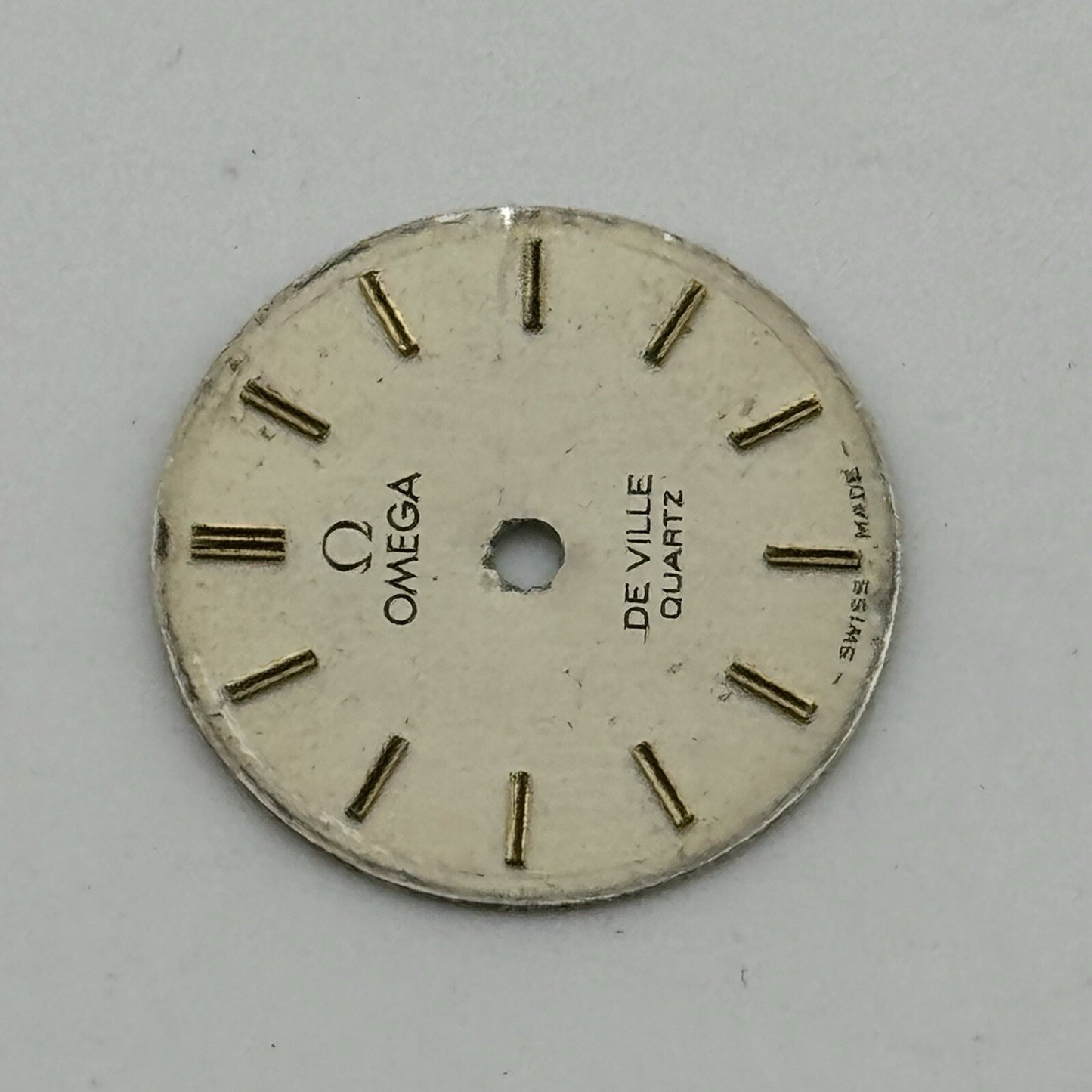 16.4mm Circular Omega De Ville Quartz Ladies Wristwatch Dial Spares Parts Swiss