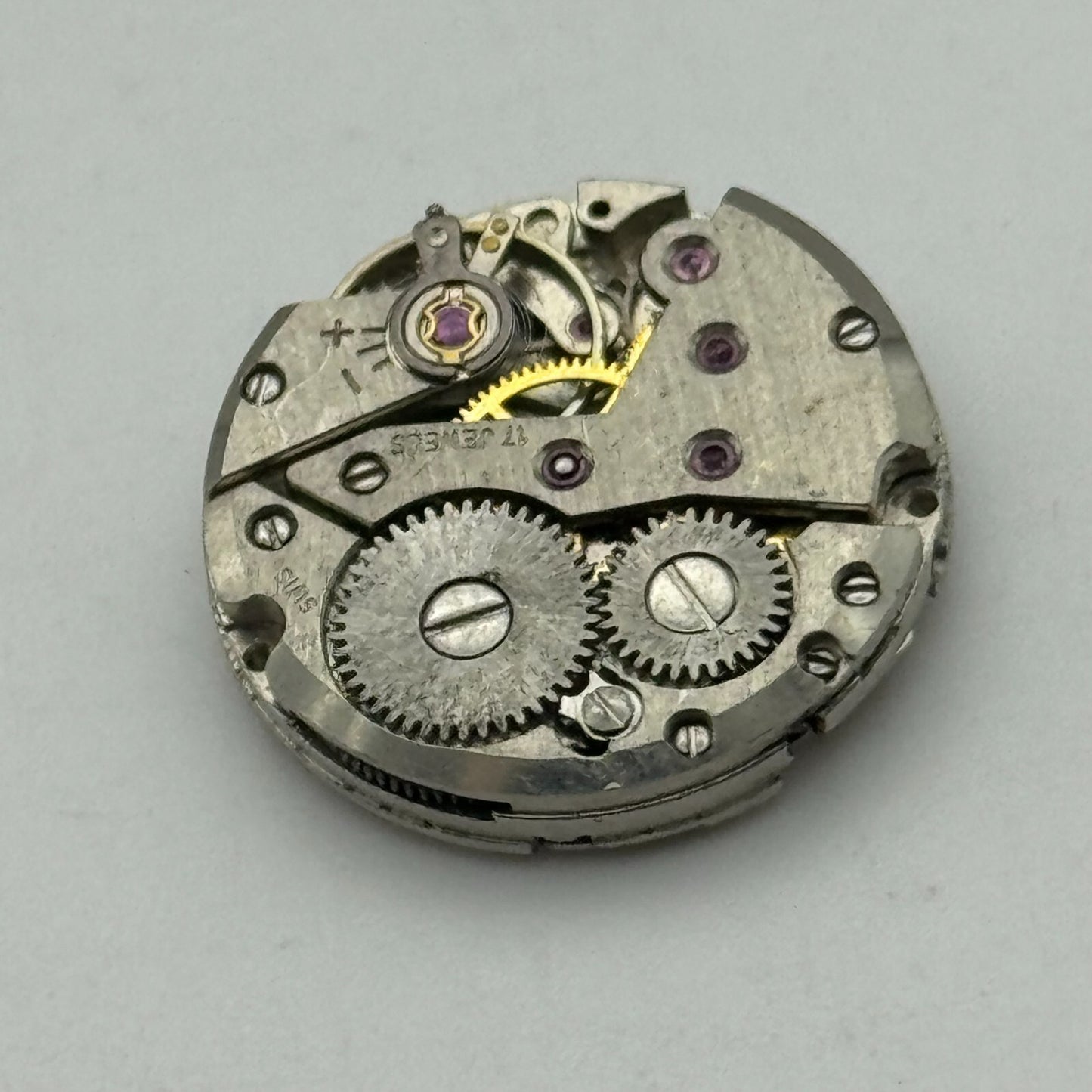 19.6mm Everite Unitas UT 6365N Balance Ok Manual Wind Watch Movement PART REPAIR