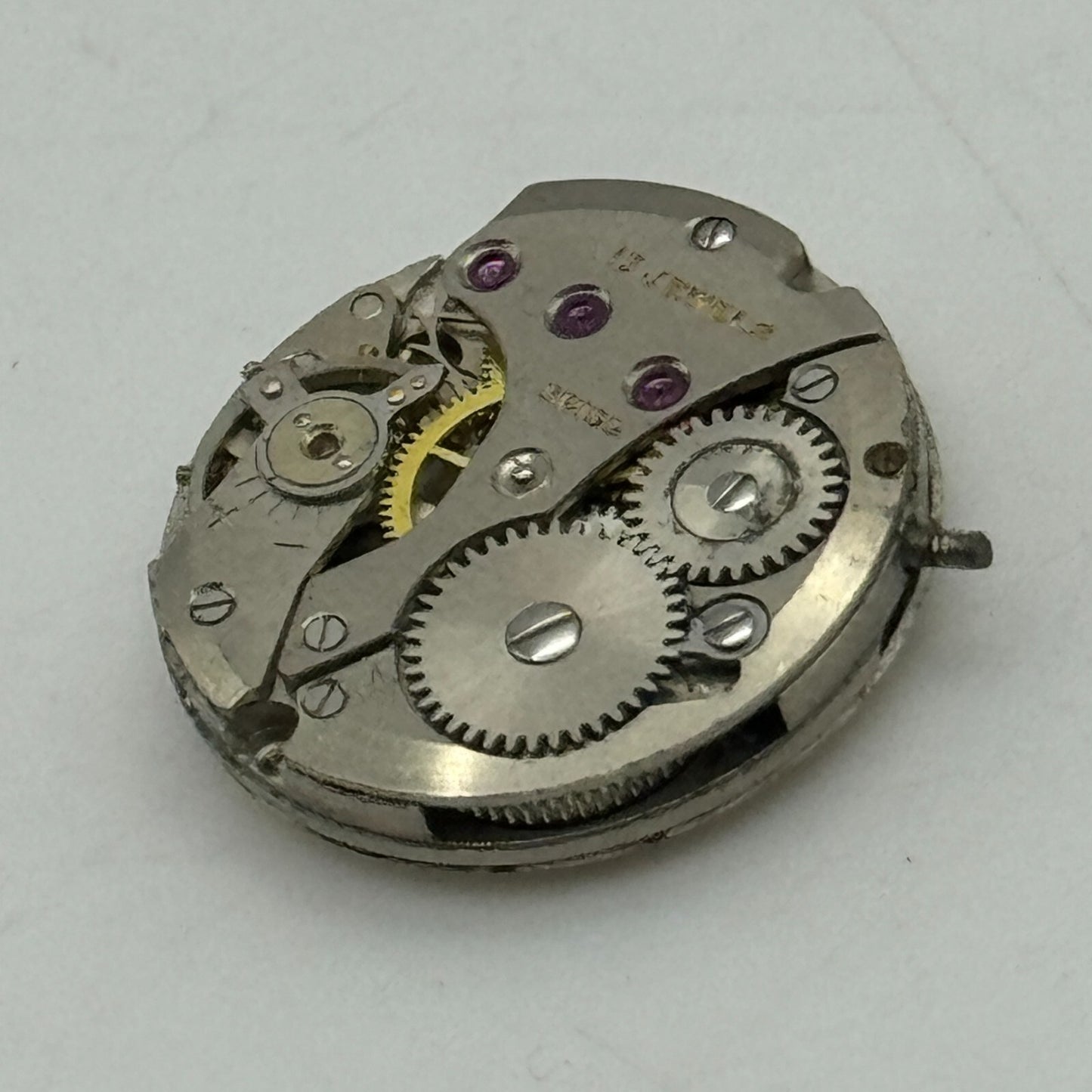 17.4mm Prefect Felsa F 4022 Manual Wind Watch Movement Swiss Vintage PARTS SPARE