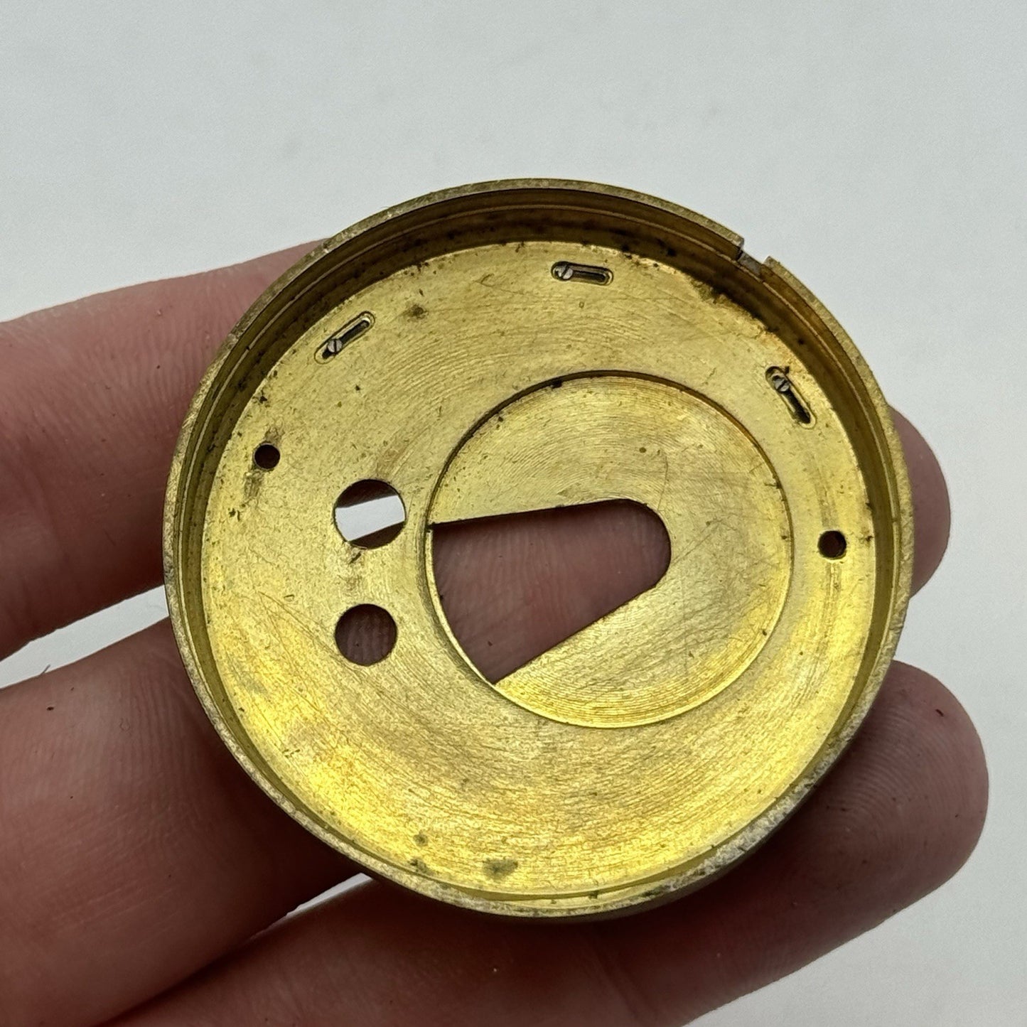 50mm A Yewdall Leeds English Fusee Pocket Watch Movement - Chain Present PARTS