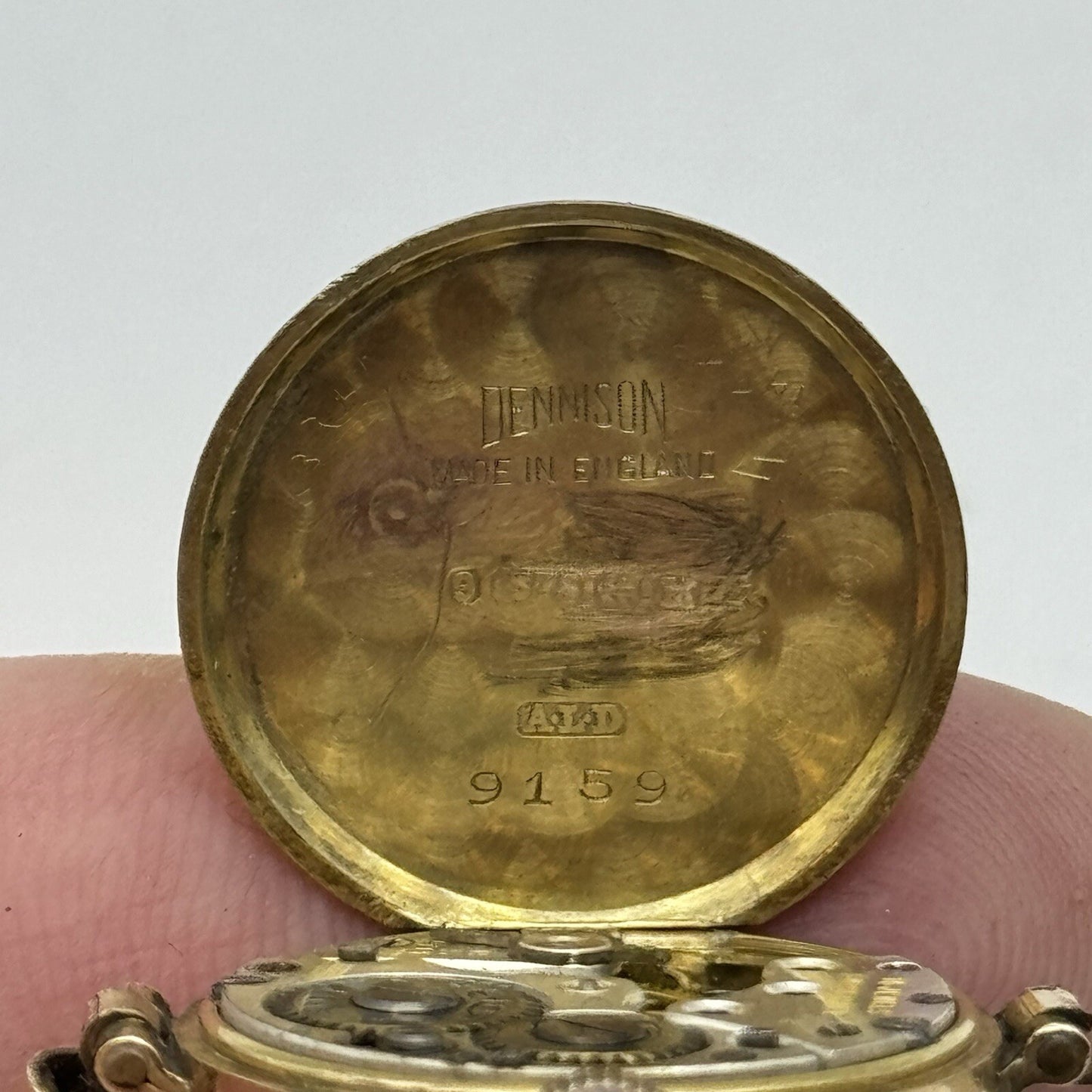 21mm Buren Dennison 9ct Gold Ladies Swiss Manual Wind Watch To Restore Vintage