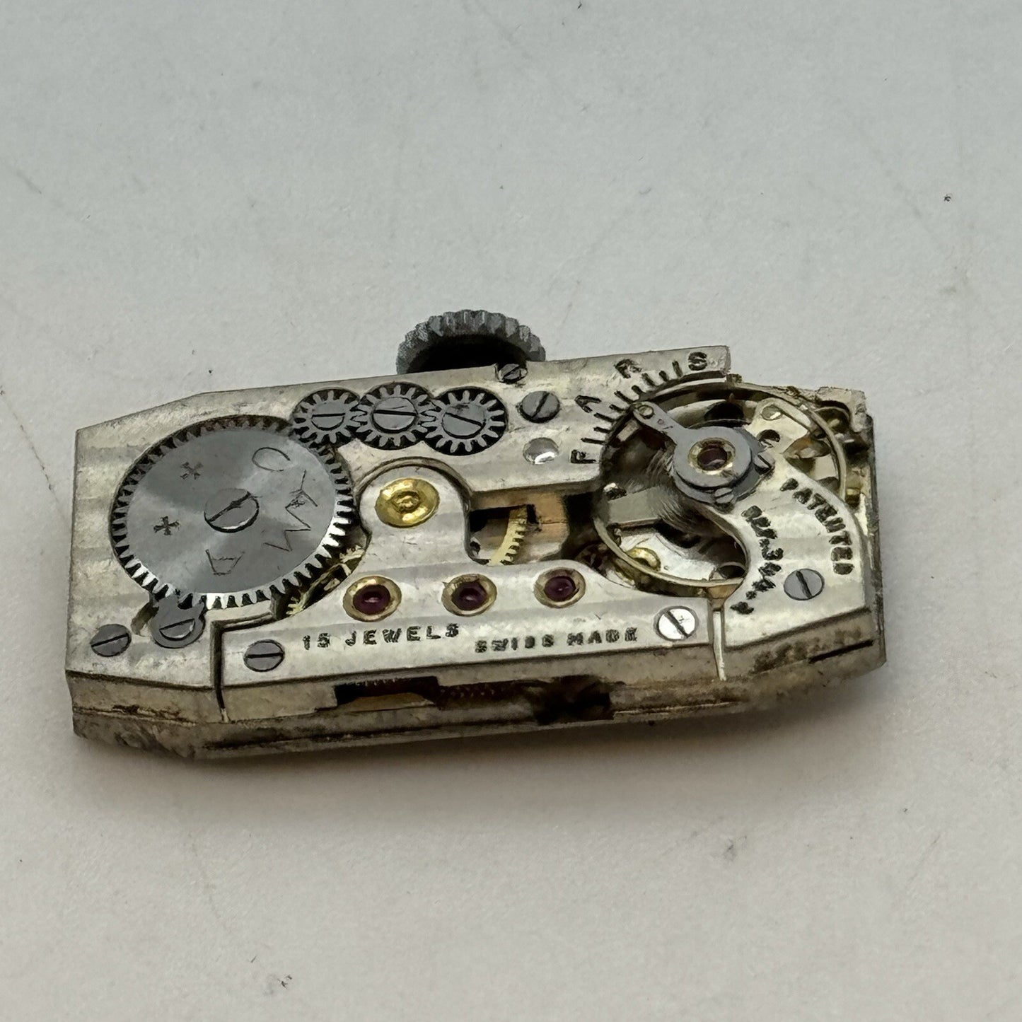 12.3mm Cyma Tavannes Cal 344.2 High Quality Tank Watch Movement Parts Repair