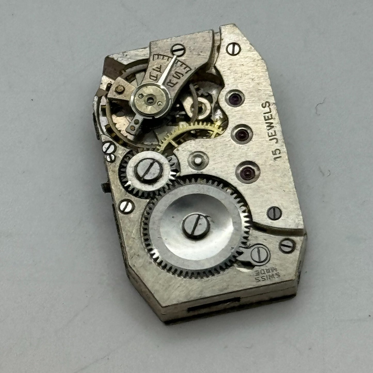 15.9mm Ladies AS 557 Tank Watch Movement Manual Wind 15 Jewel Swiss PARTS SPARES