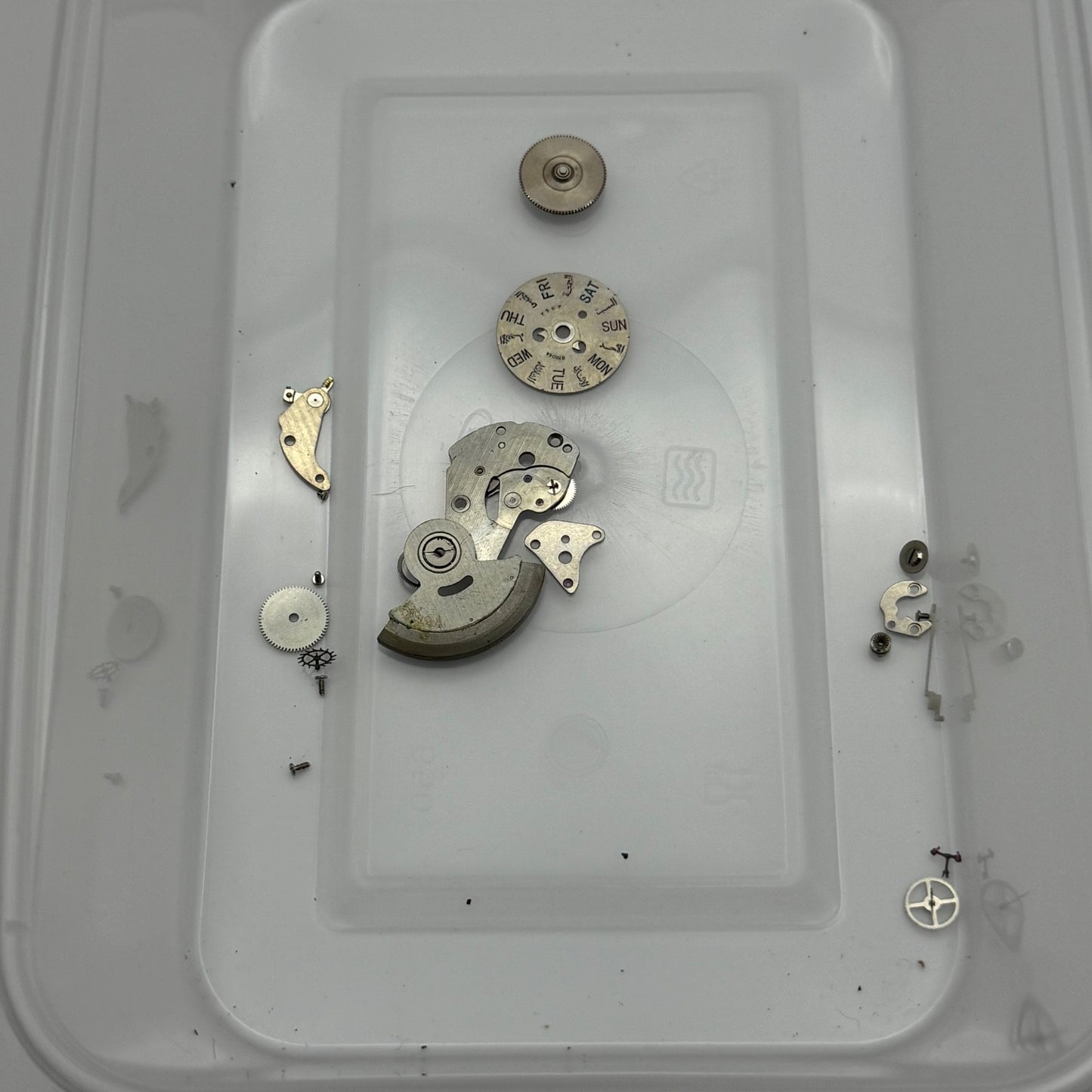 Seiko 7009A Automatic Watch Movement Day Date Japan Vintage Parts Repair 27.3mm