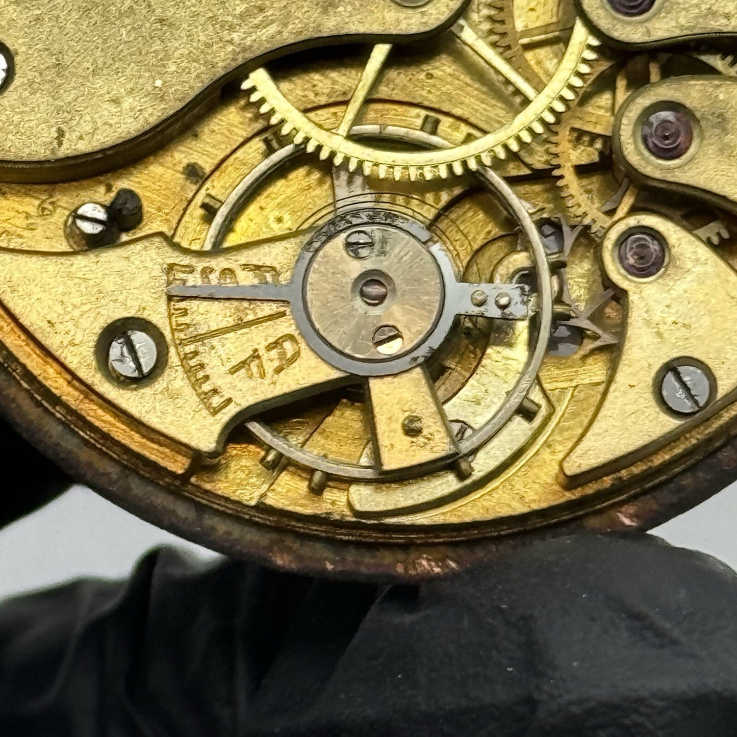 42.8mm Large Roman Numeral Open Face Balance Ok Pocket Watch Movement To Restore