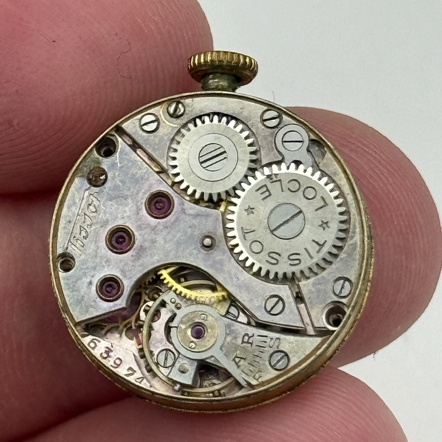 20.1mm Ladies Running Tissot Locle Cal 194 Manual Wind Swiss Watch Movement PART