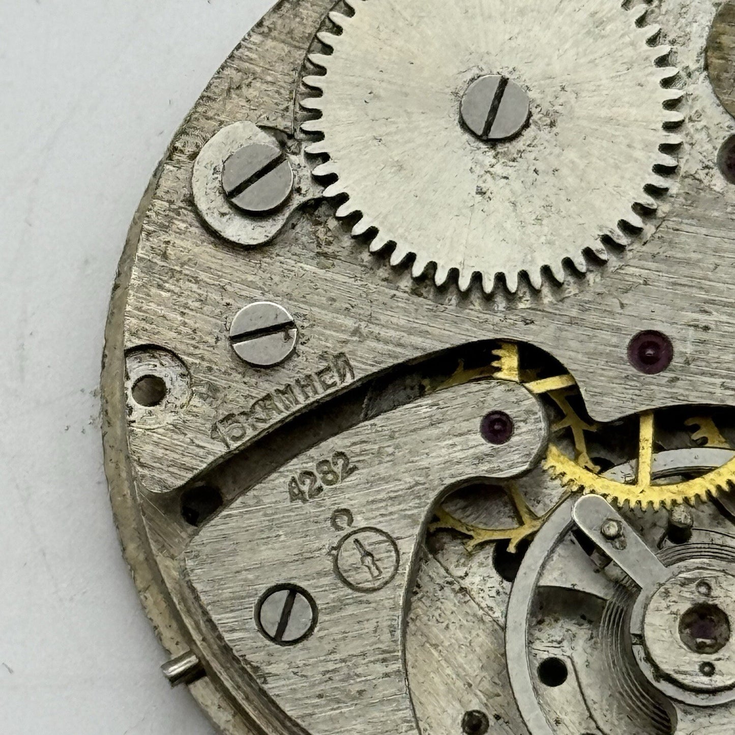 43.2mm Manual Wind Soviet Stop Watch Pocket Watch Movement FOR PARTS Restore