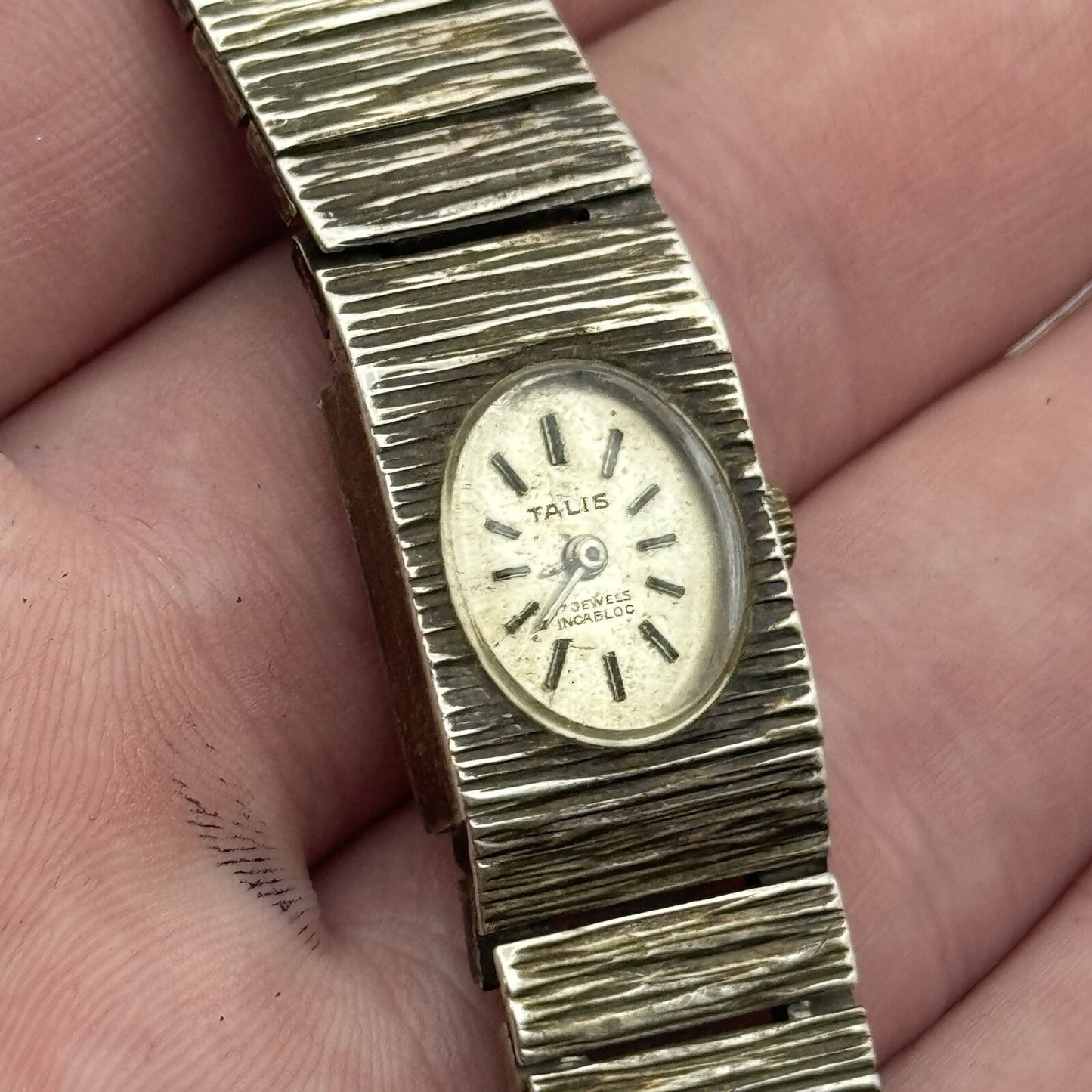15mm Ladies Manual Wind Talis 925 Sterling Silver Watch NON WORKING