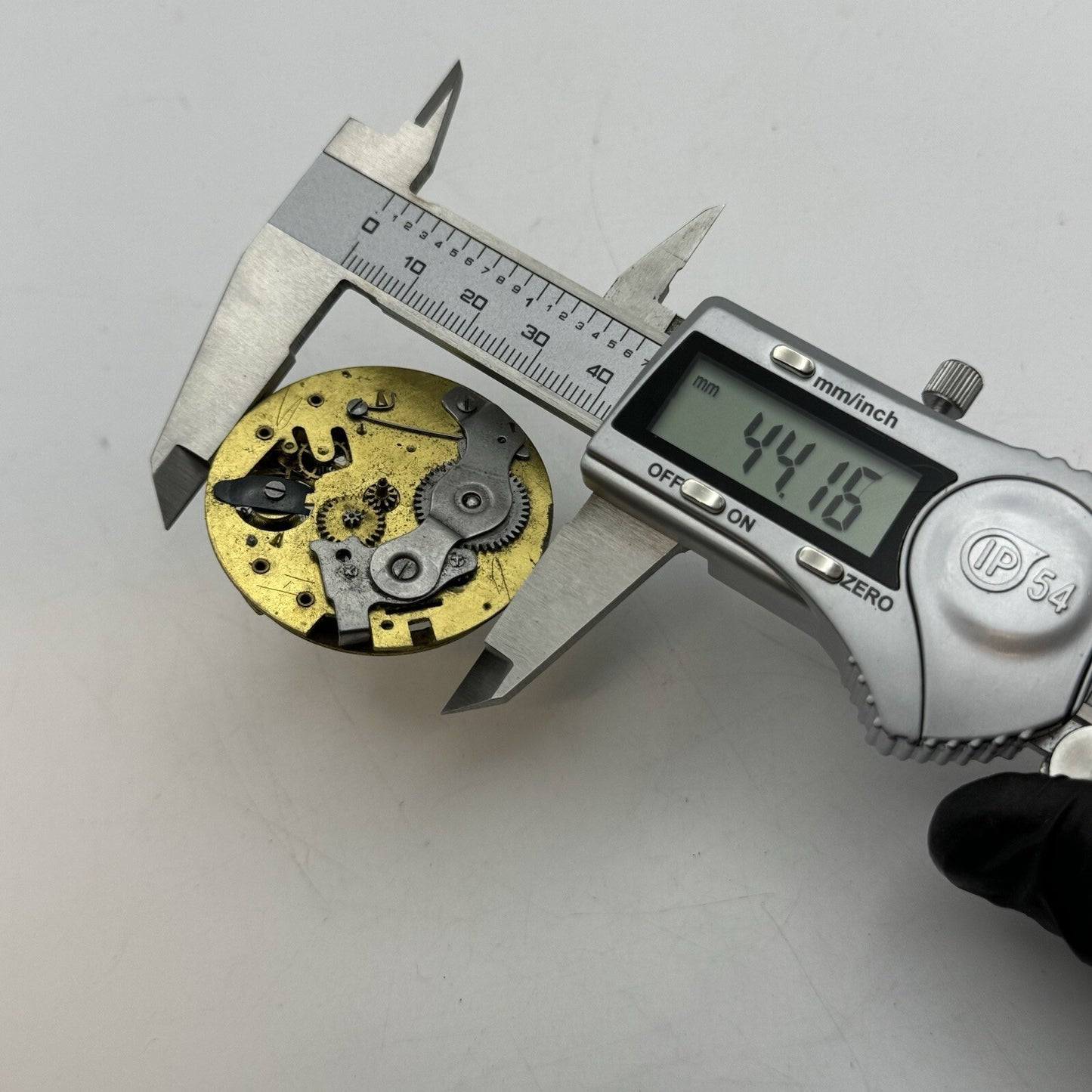 44.1mm Unidentified Pocket Watch Movement FOR PARTS Restoration