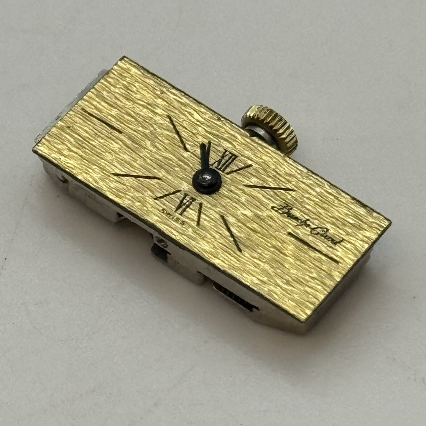9.2mm Bueche Girod Cal 67 Balance Ok Tank Watch Movement For Restoration Parts