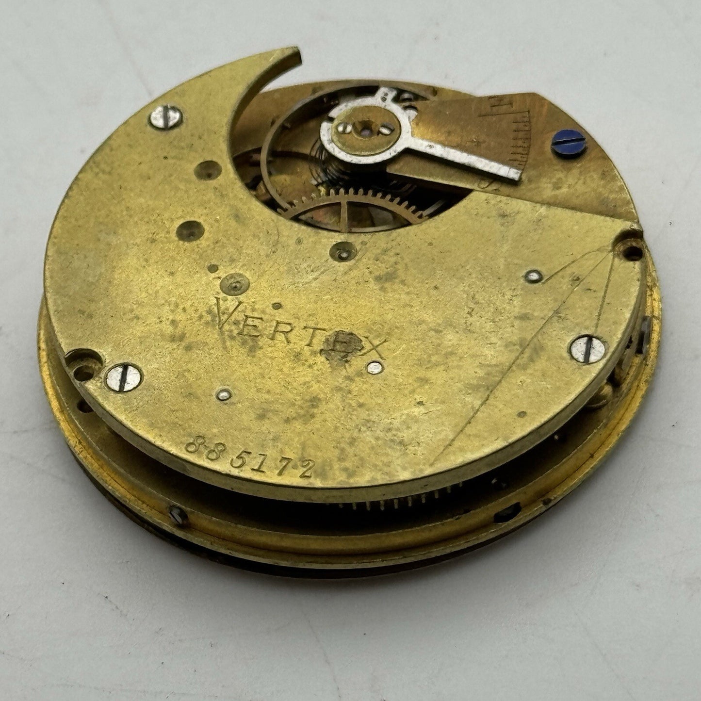 43mm Manual Wind Interesting Vertex Pocket Watch Movement Dial FOR PARTS