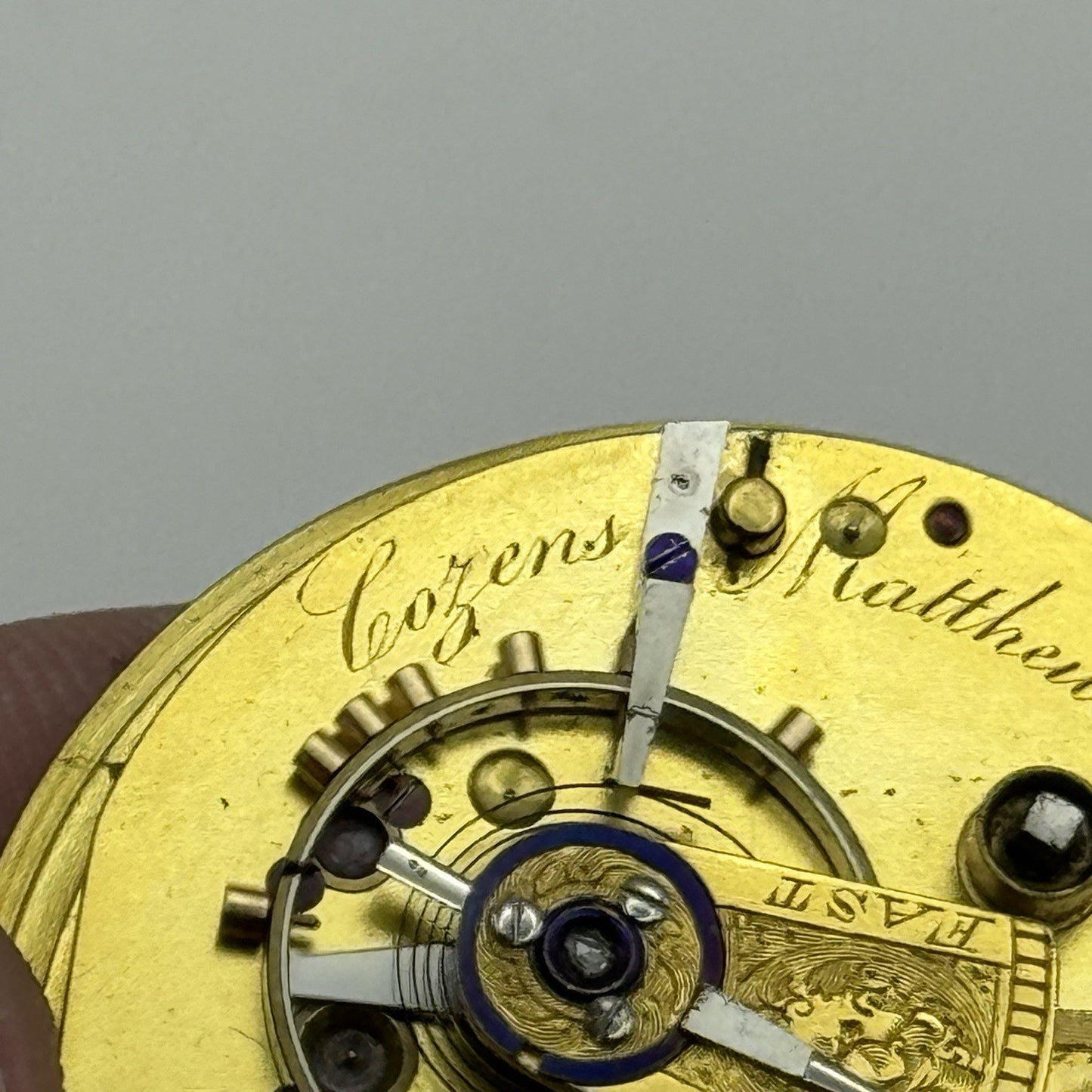 High Quality Running Cozens Matthews & Thorpe London Fusee Pocket Watch Movement