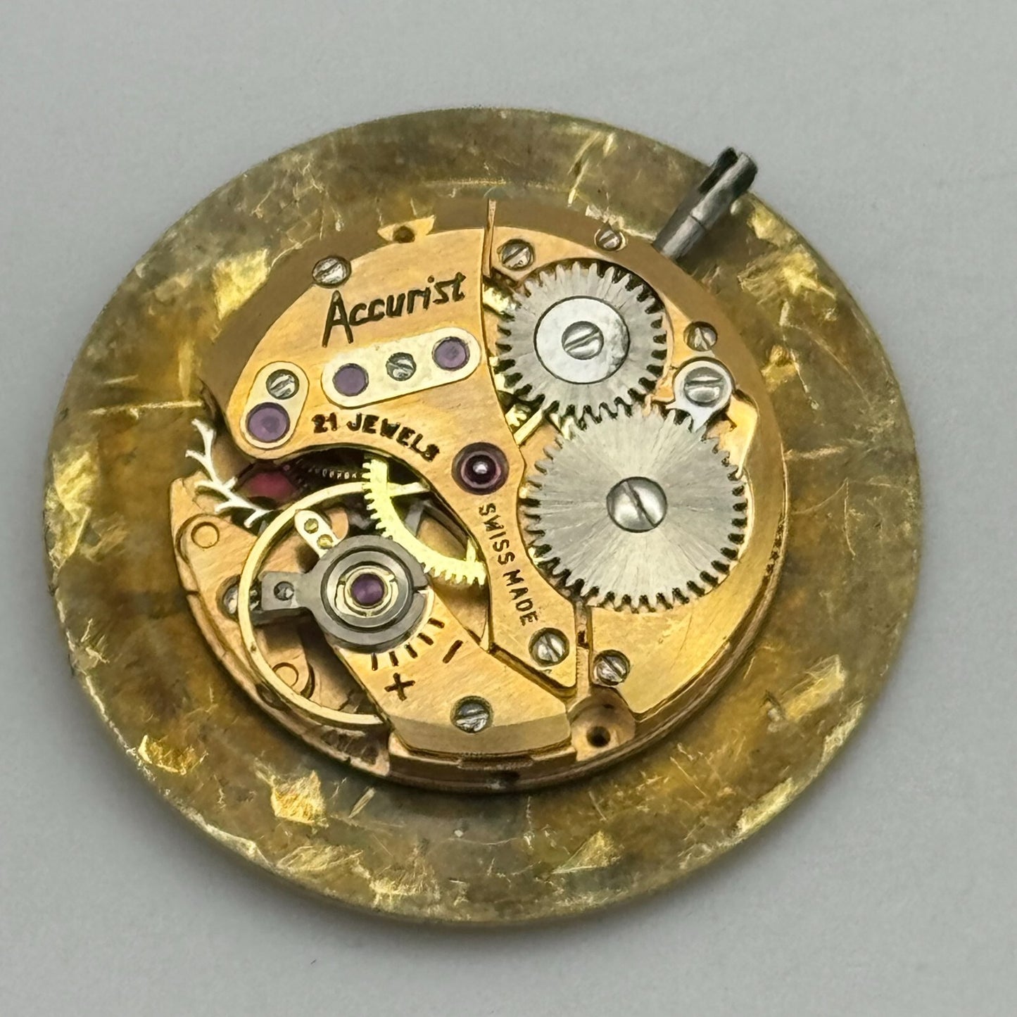 17.5mm Accurist Felsa F 4122 Manual Wind 21 Jewels Swiss Watch Movement PARTS