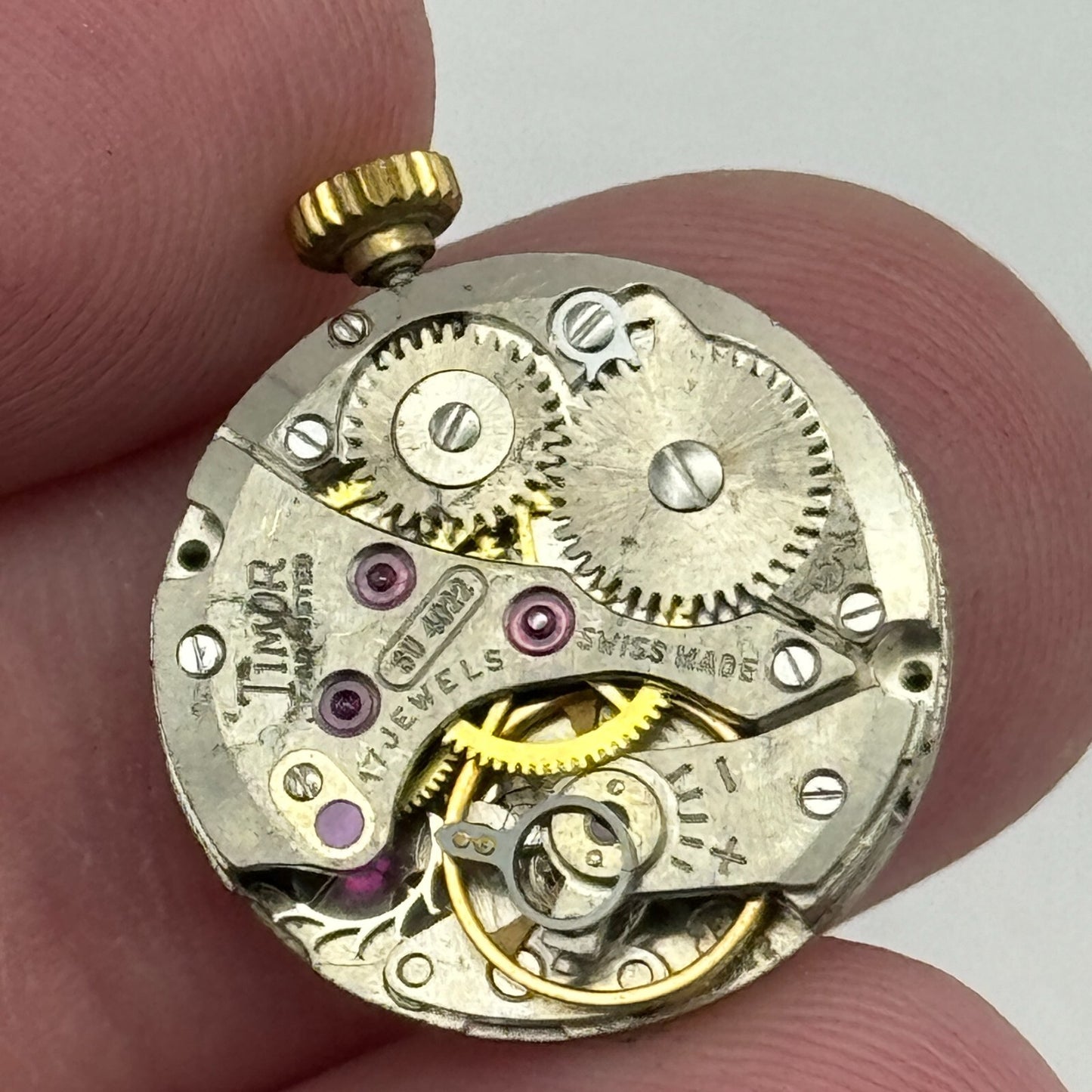 17.5mm Ladies Timor Felsa F 4022 Manual Wind Watch Movement Swiss Vintage PARTS