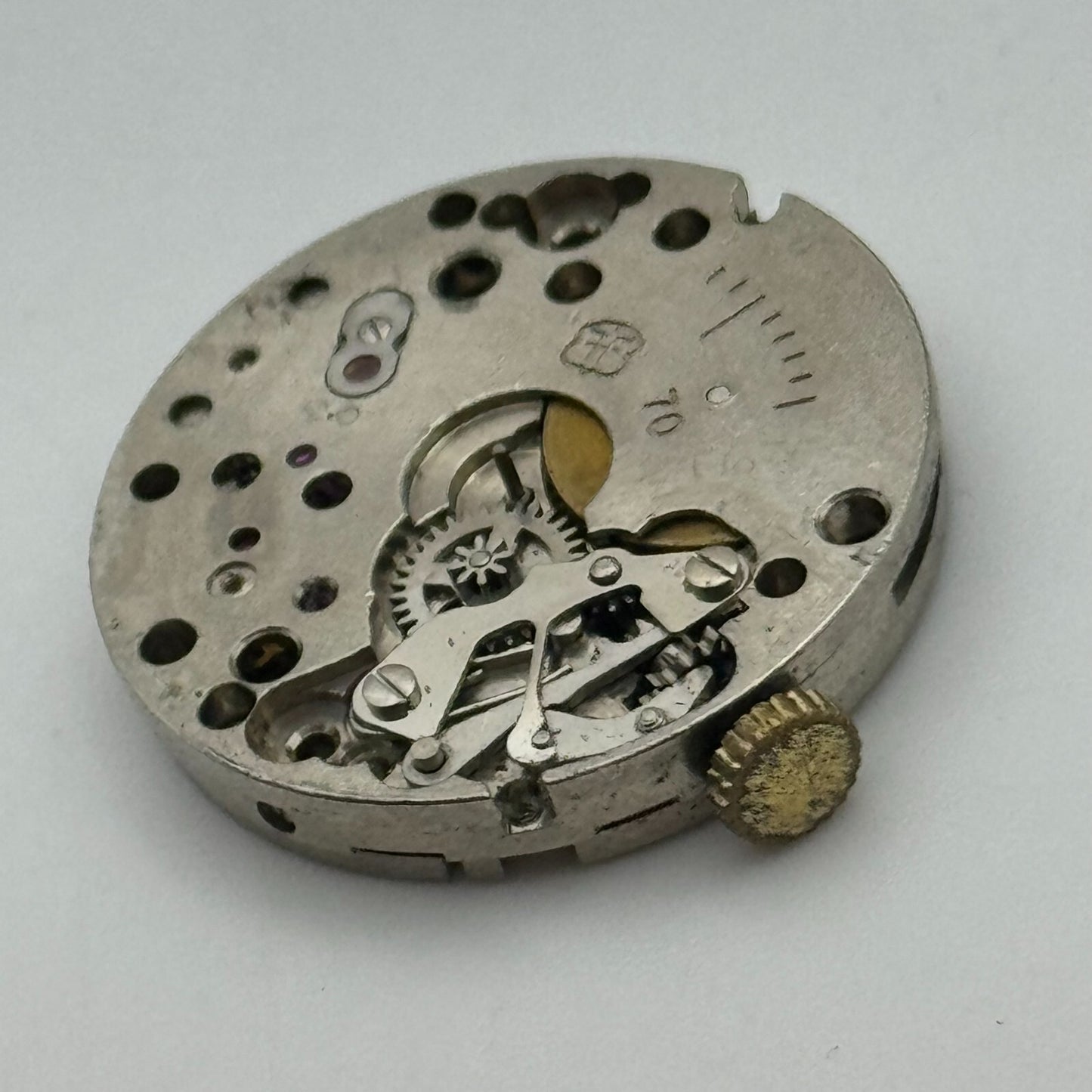 23.6mm Running Olma FHF 70 Manual Wind 15 Jewels Swiss Watch Movement PARTS