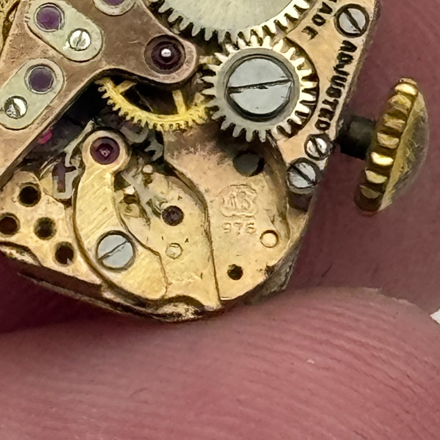 12.1mm Ladies Accurist AS 976 A Schild Manual Wind Swiss Watch Movement PARTS