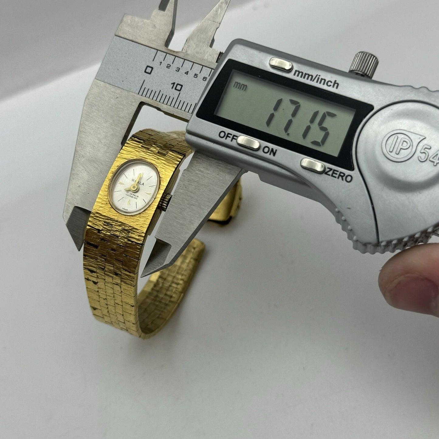 15mm Ladies Rimla Gold Plated Manual Wind Swiss Vintage Watch REQUIRES SERVICE
