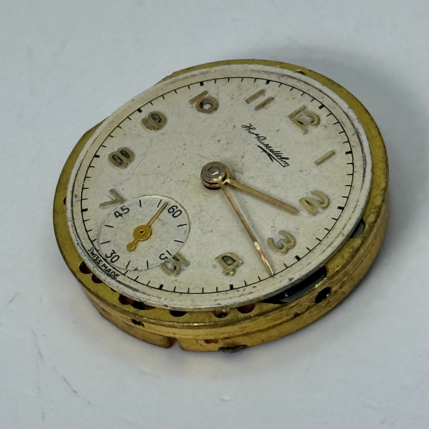 23.2mm Vintage Thomas Russell & Son Sub Second Manual Wind Watch Movement PARTS