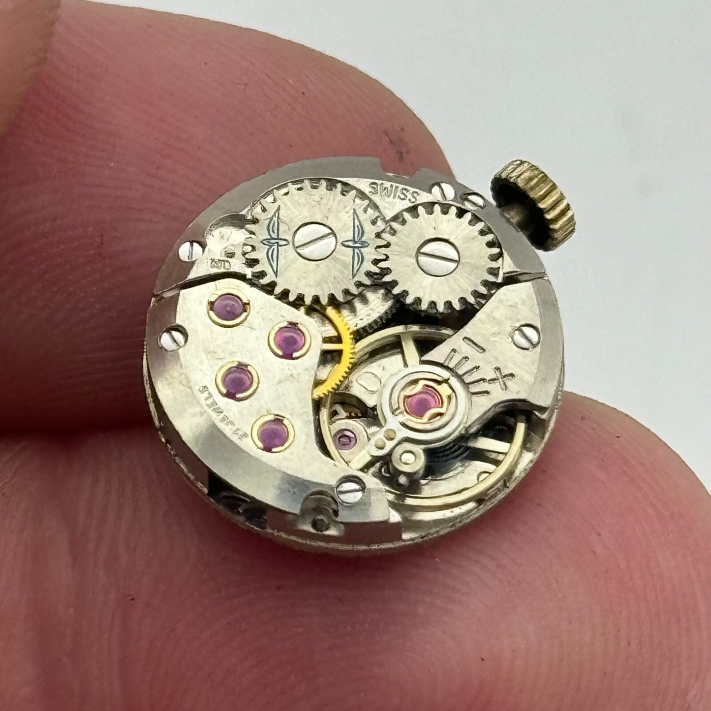 15.5mm Running Rotary ETA 2412 Manual Wind 21 Jewels Watch Movement PARTS REPAIR