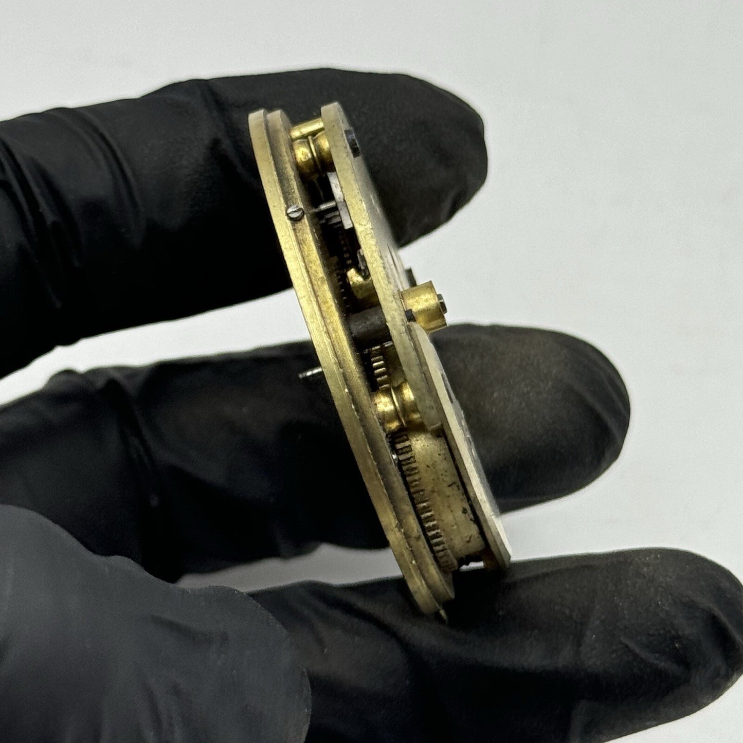 45.6mm Unidentified Partial Pocket Watch Movement FOR PARTS Repair Project