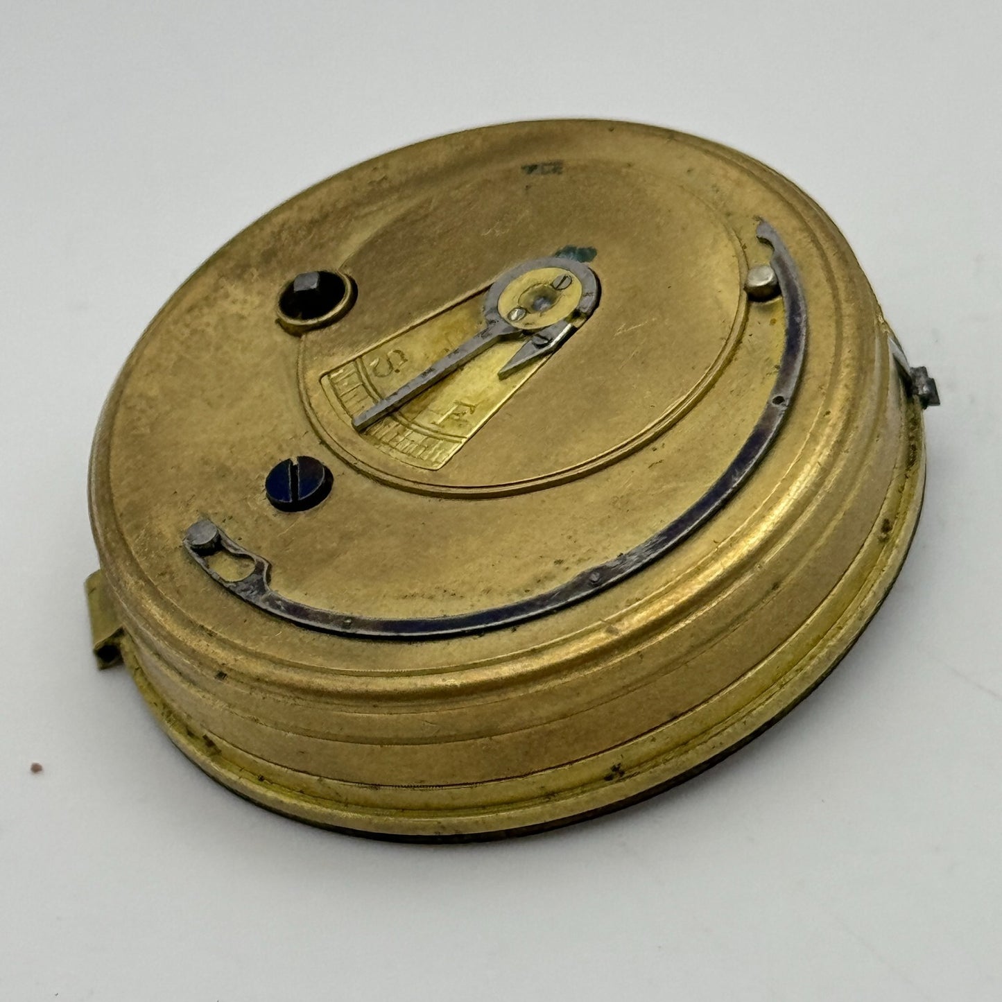 44.9mm Antique F Taylor Whitchurch Balance Intact Pocket Watch Movement PARTS