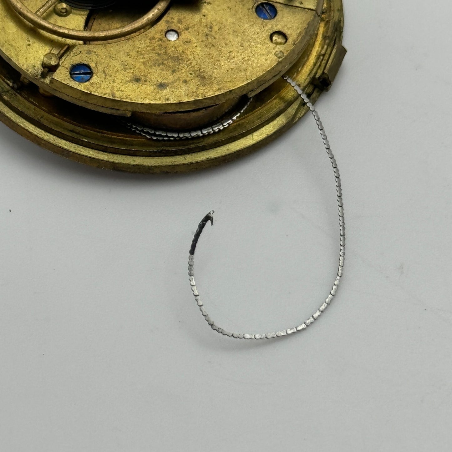 45.4mm Unidentified English Fusee Chain Present Pocket Watch Movement PARTS