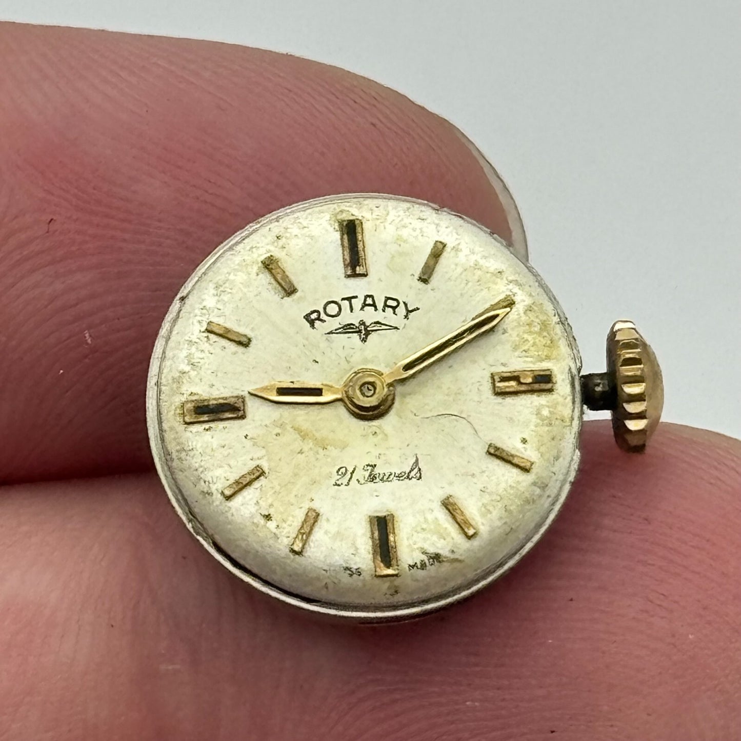 15.5mm Running Rotary ETA 2412 Manual Wind 21 Jewels Swiss Watch Movement PARTS
