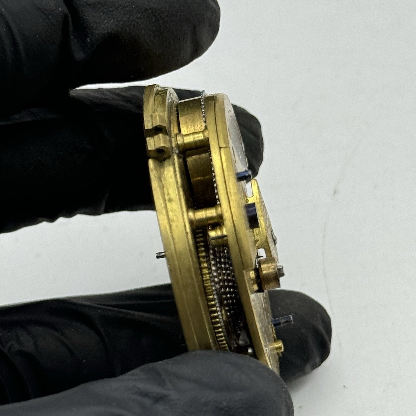 47.5mm Elias Wolfe Fusee Quality Pocket Watch Movement FOR PARTS Restoration