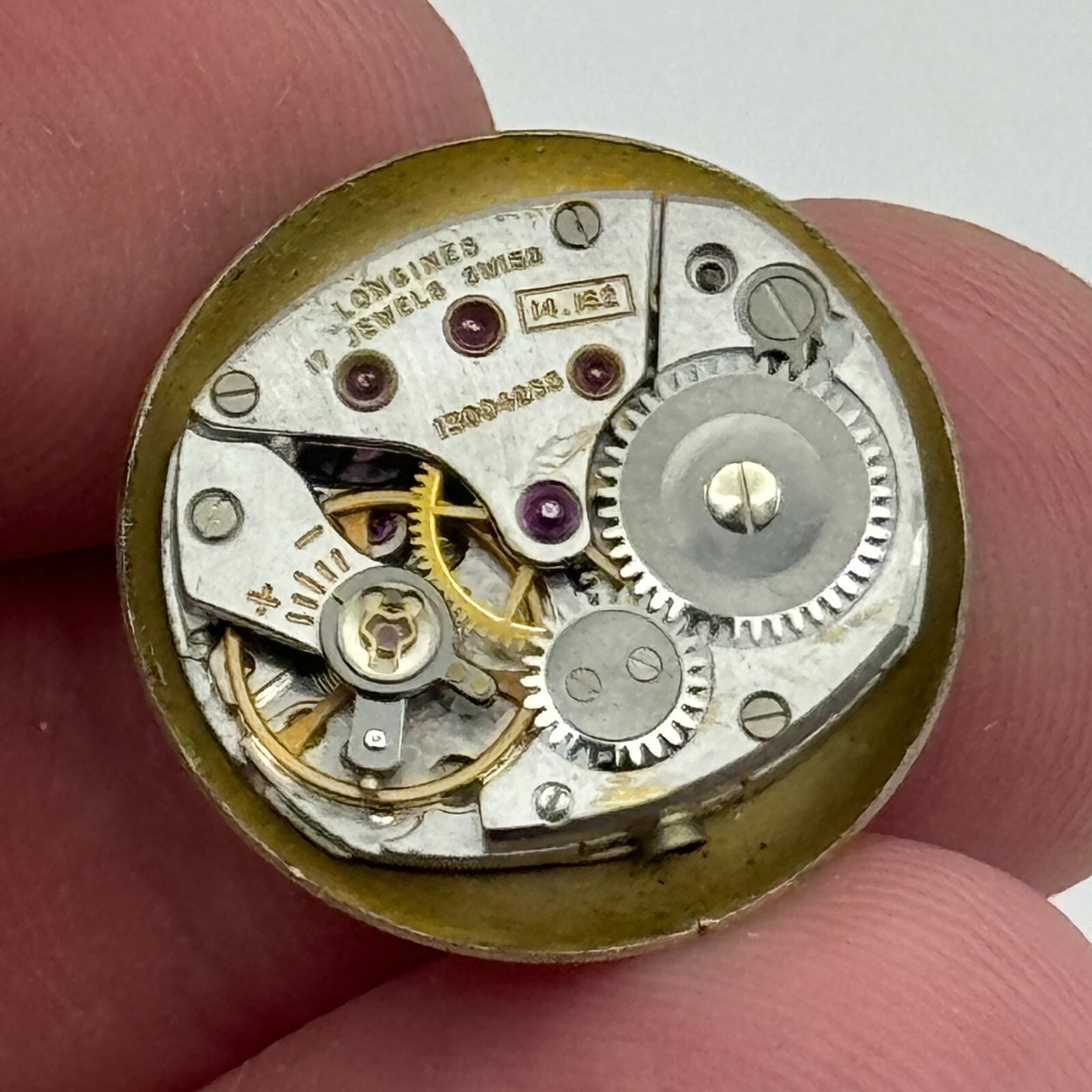 14.1mm Ladies Longines Cal 14.162 Manual Wind Watch Movement Swiss Vintage PARTS
