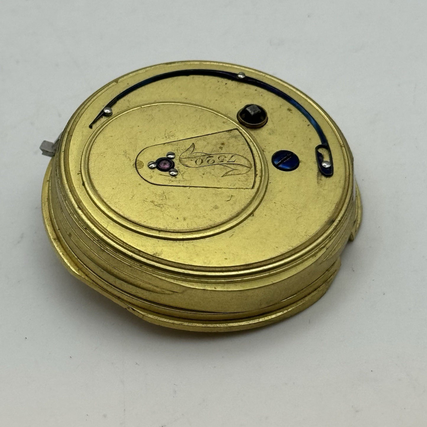 42.9mm Antique Fusee Quality English Pocket Watch Movement - PARTS REPAIR SPARES