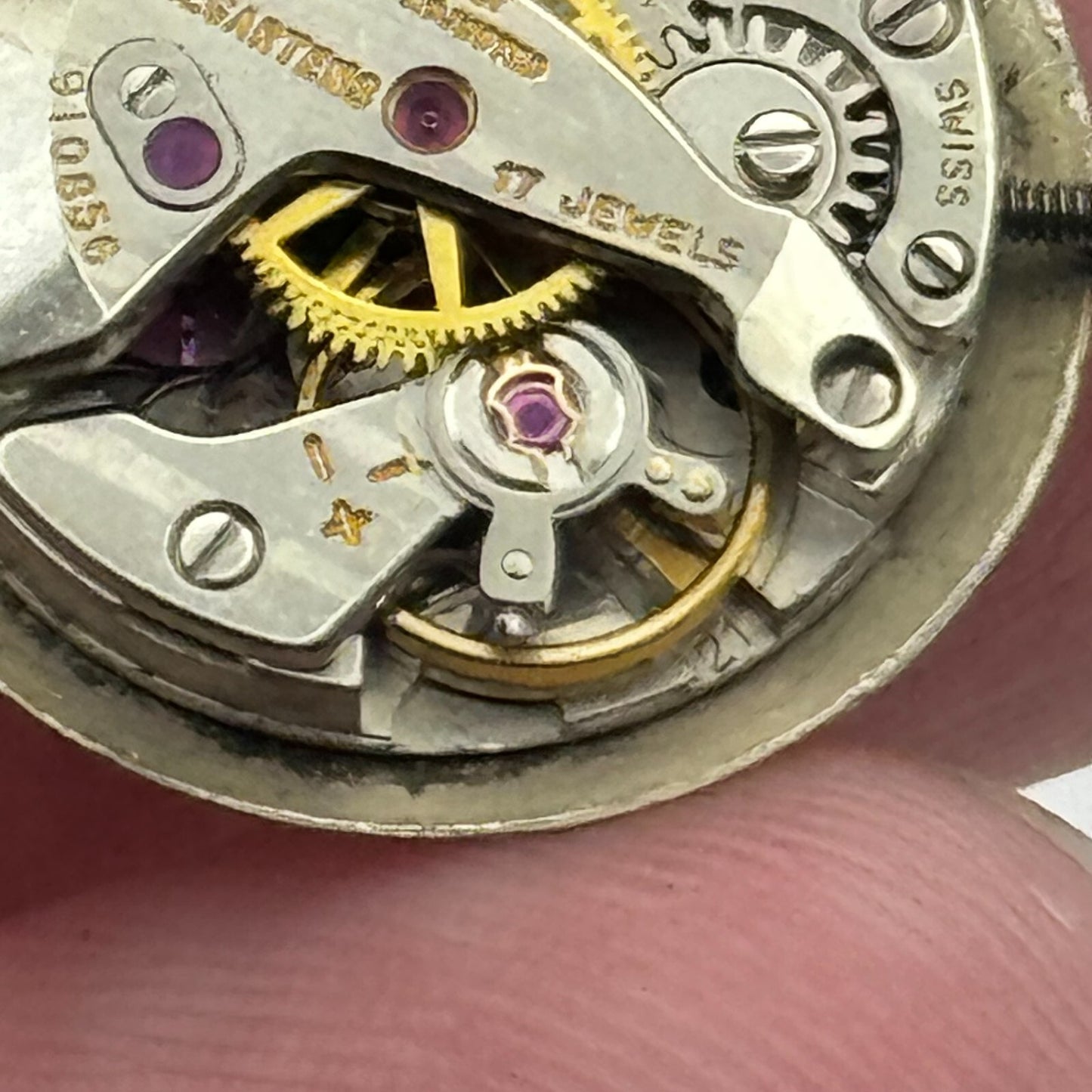15.5mm Running Winegartens FHF 57-21 Manual Wind Swiss Made Watch Movement PARTS