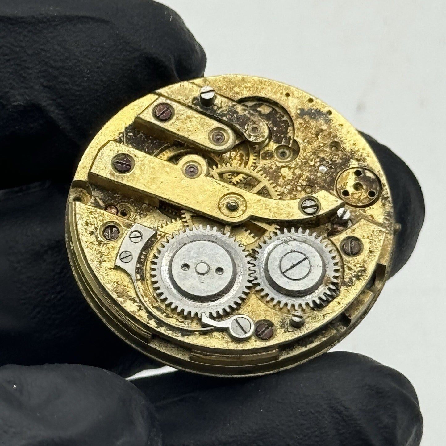 28.8mm Beautiful Patterned Dial Cylinder Pocket Watch Movement For Parts Repair