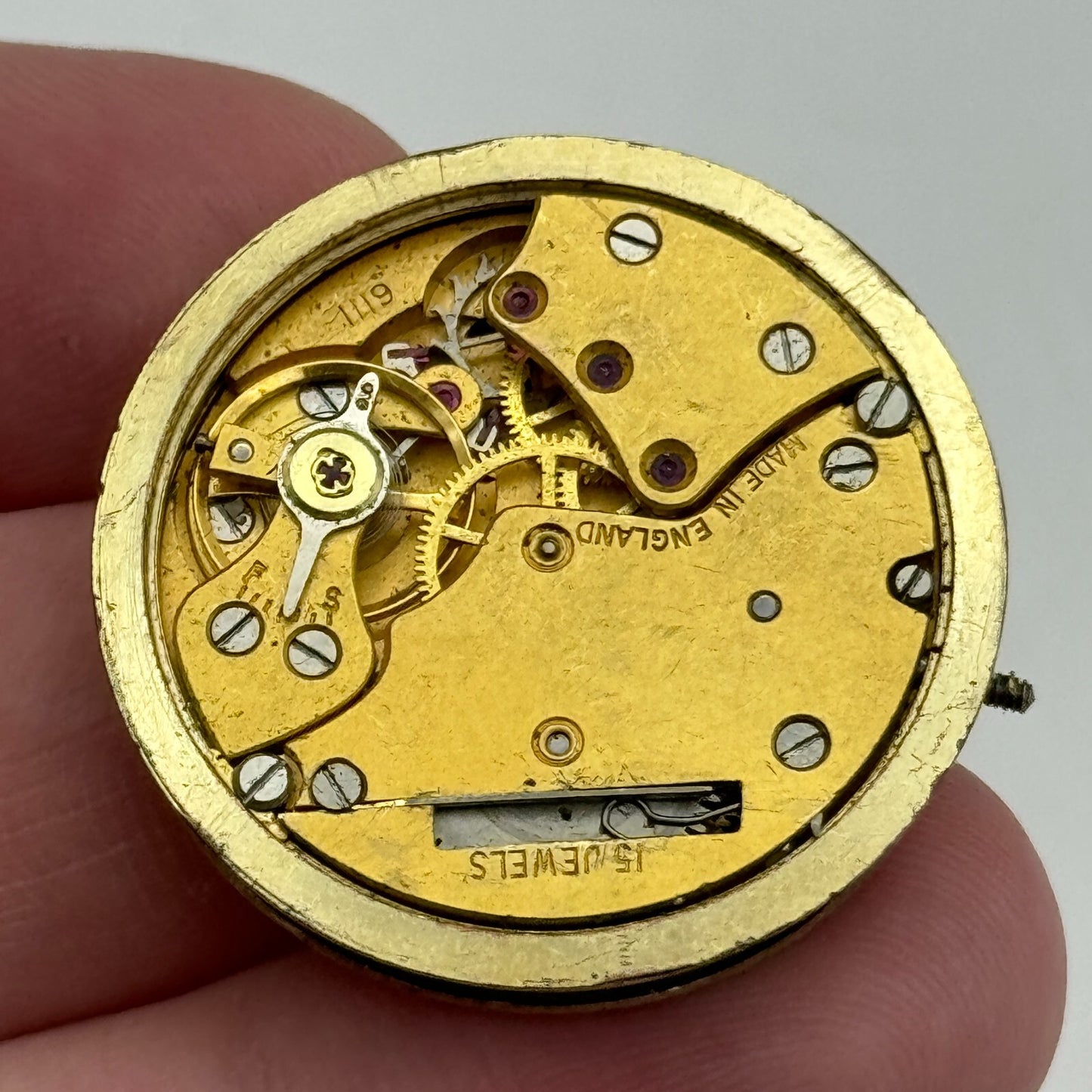 30.5mm Mens Smiths De Luxe Cal 6111 Shockproof Manual Wind Watch Movement PARTS