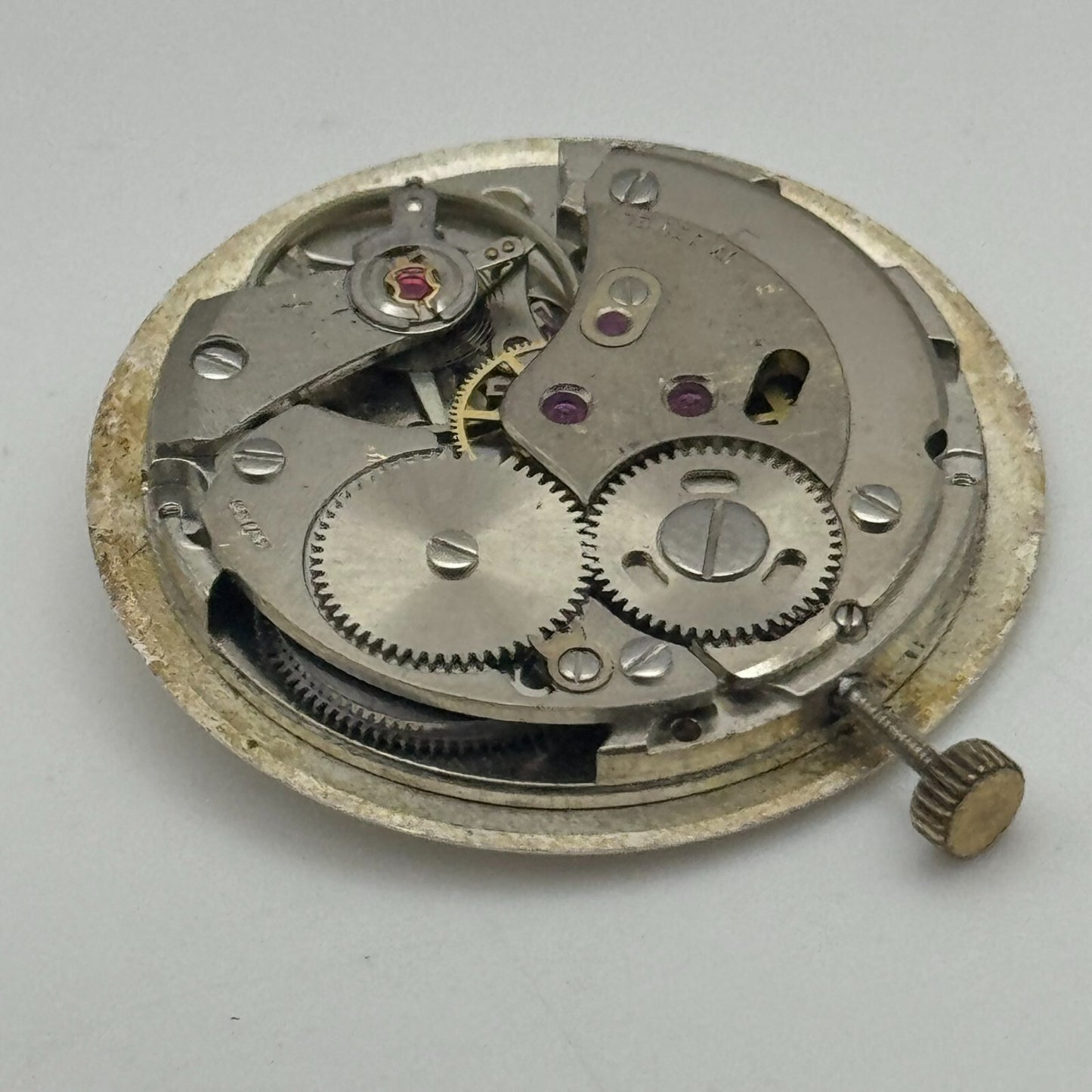 25.9mm Everite AS 1710/11 Balance Ok Watch Movement Swiss Vintage PARTS SPARES