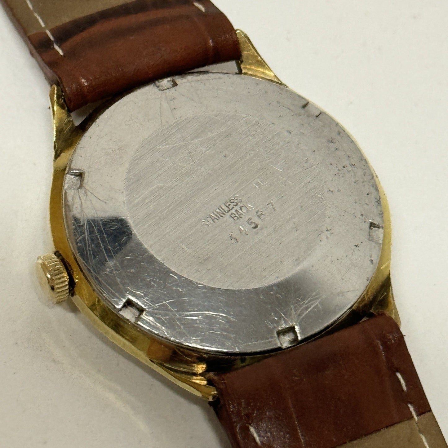 34mm Mens Walkermatic Astron ETA 2472 Automatic Vintage Watch Running To Service
