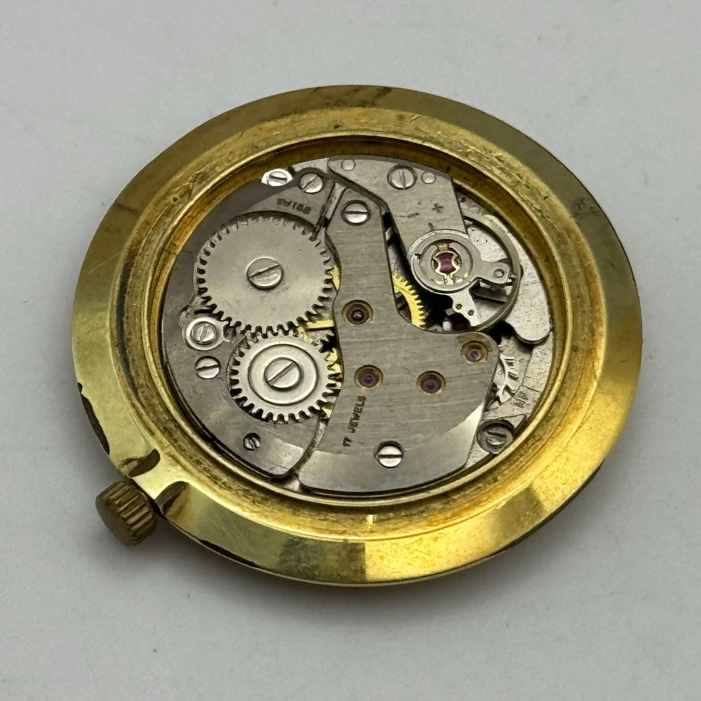 30.7mm Mens Everite FHF 82-4 Manual Wind Swiss Watch Movement PARTS REPAIR SPARE
