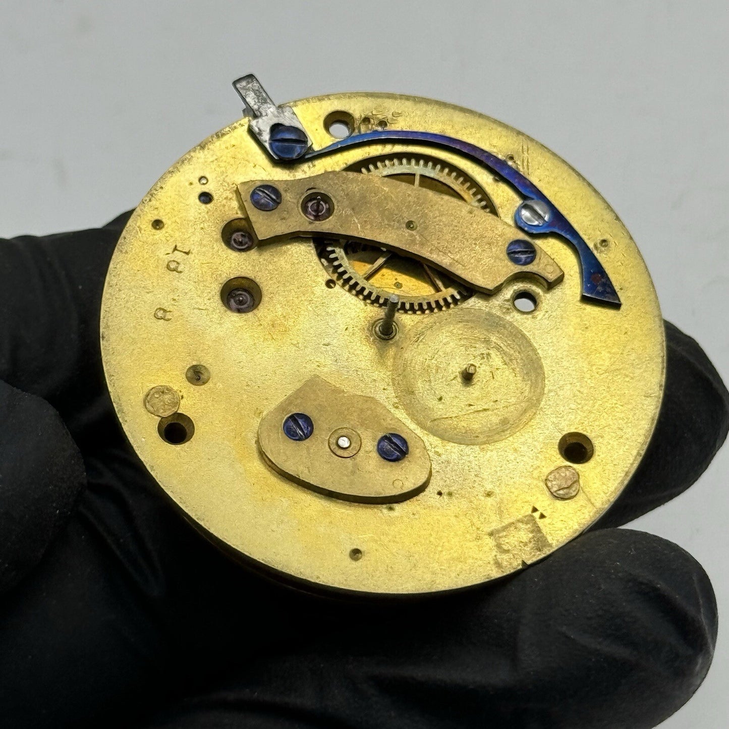 44.7mm Clayton Atherton Interesting Pocket Watch Movement FOR PARTS