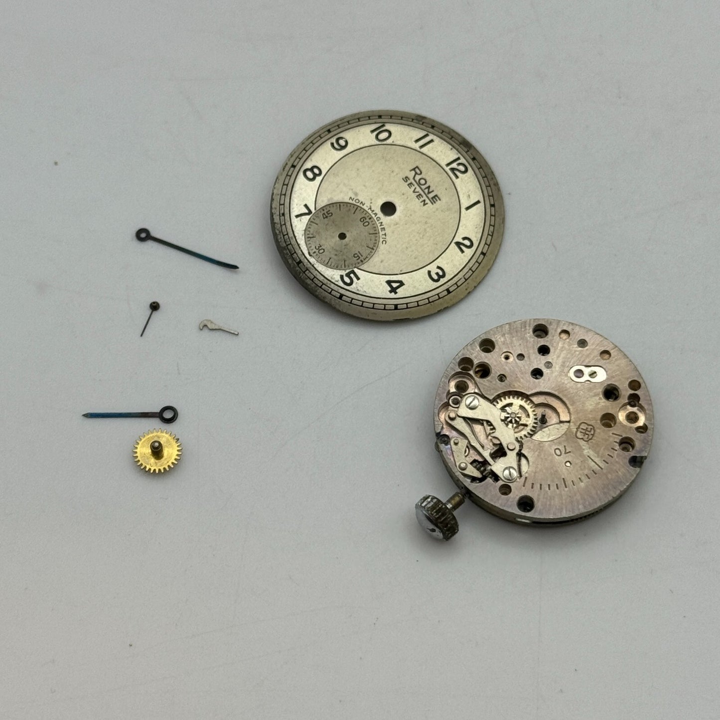 23.6mm Rone Seven 1046 FHF 70 Balance Ok Swiss Watch Movement PARTS SPARES