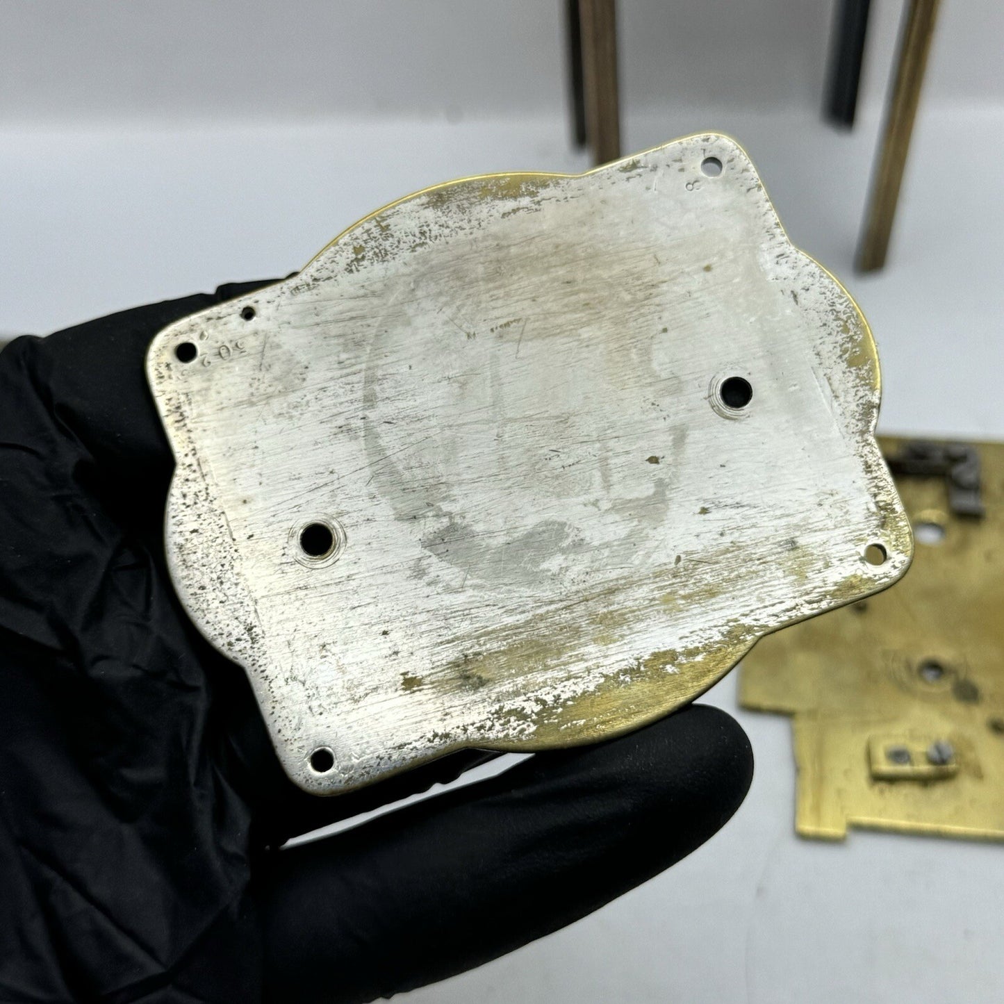 Unidentified Antique Clock Parts Unknown Origin Or Age See Photos Parts Repair