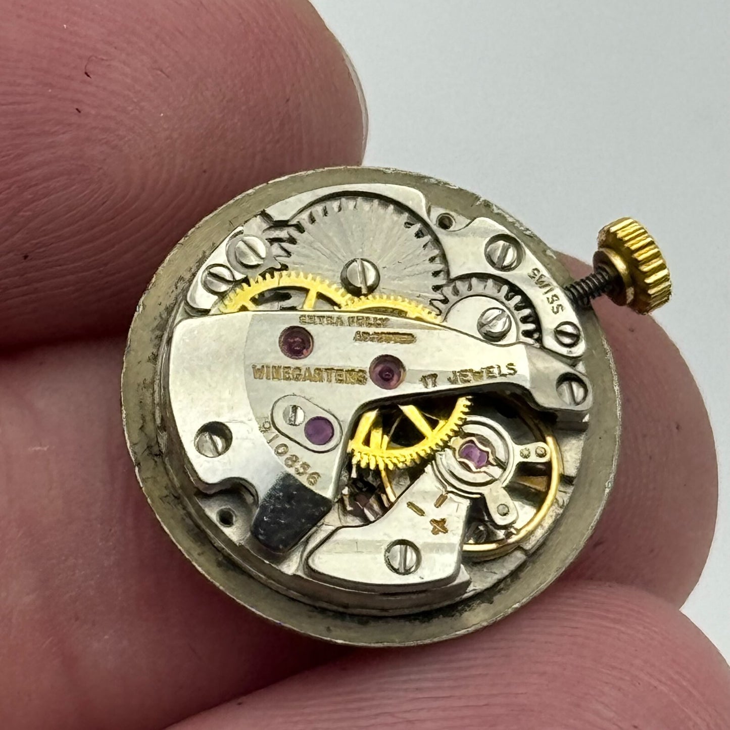 15.5mm Running Winegartens FHF 57-21 Manual Wind Swiss Made Watch Movement PARTS