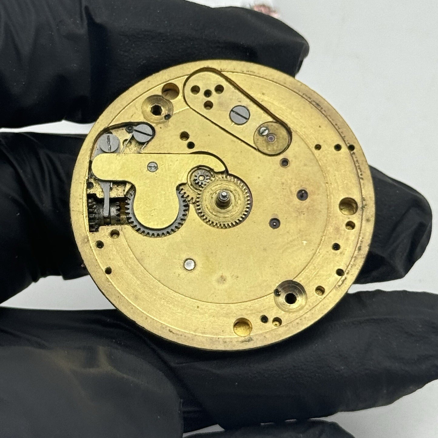 41.4mm Union Horlogere U H Pocket Watch Movement Dial FOR PARTS Restore